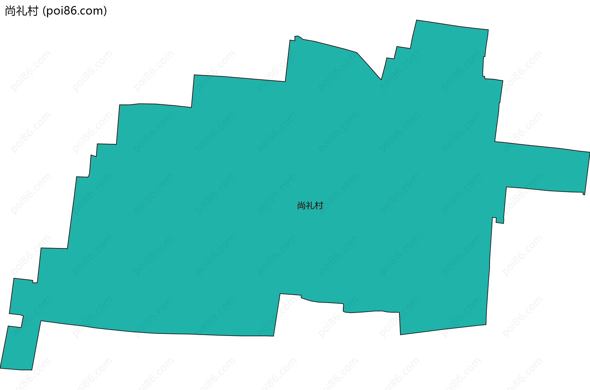 尚礼村边界地图
