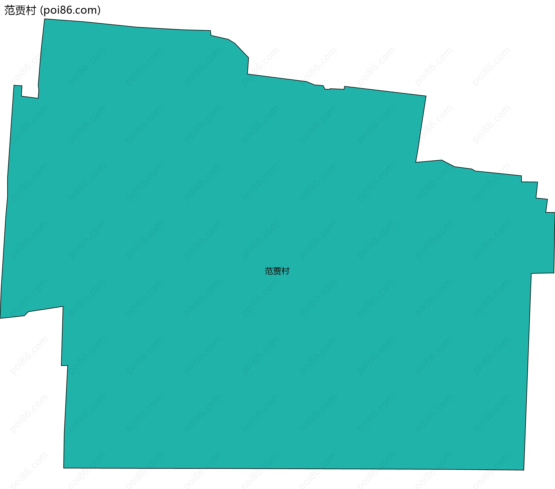 范贾村边界地图