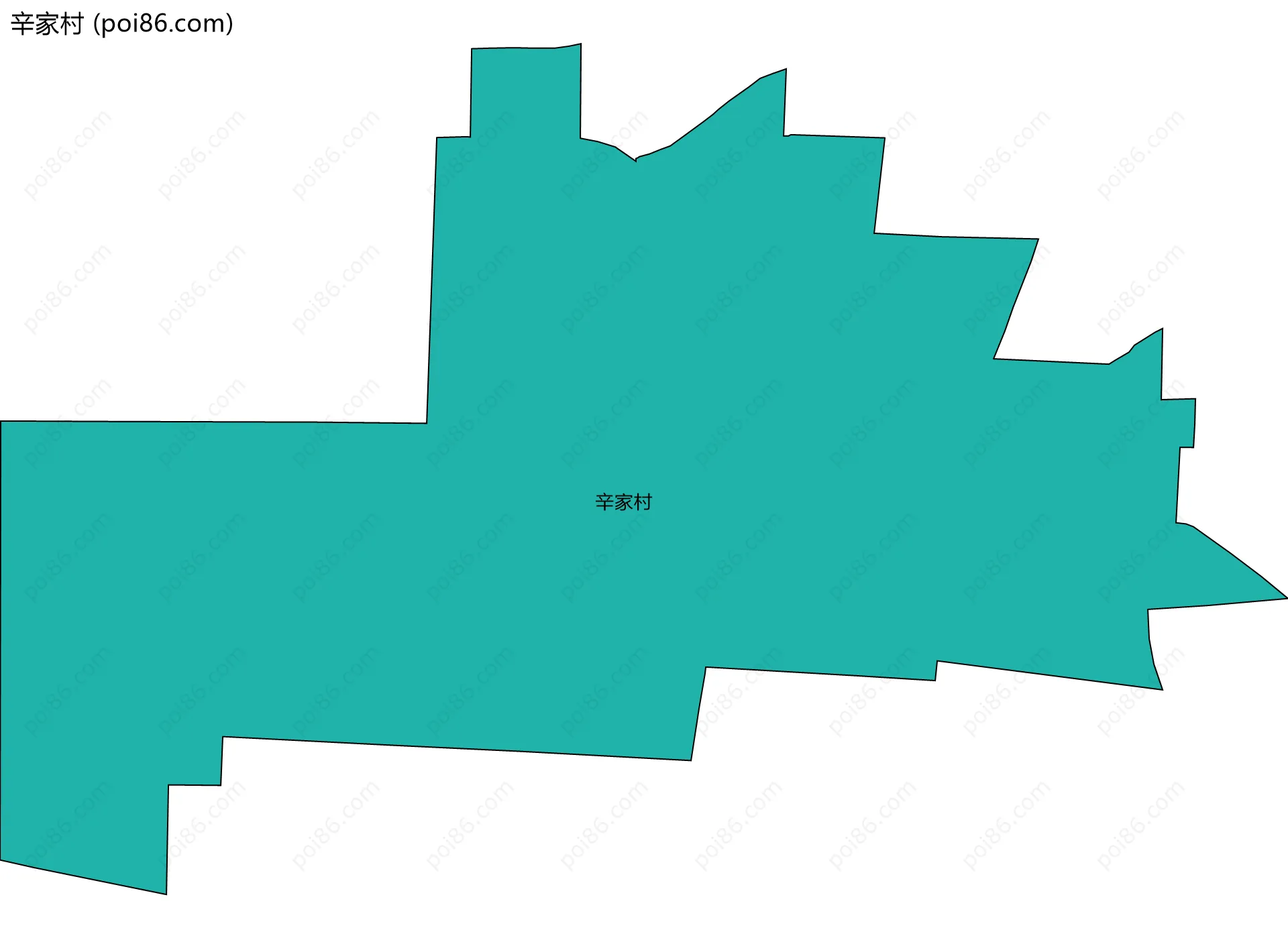 辛家村边界地图