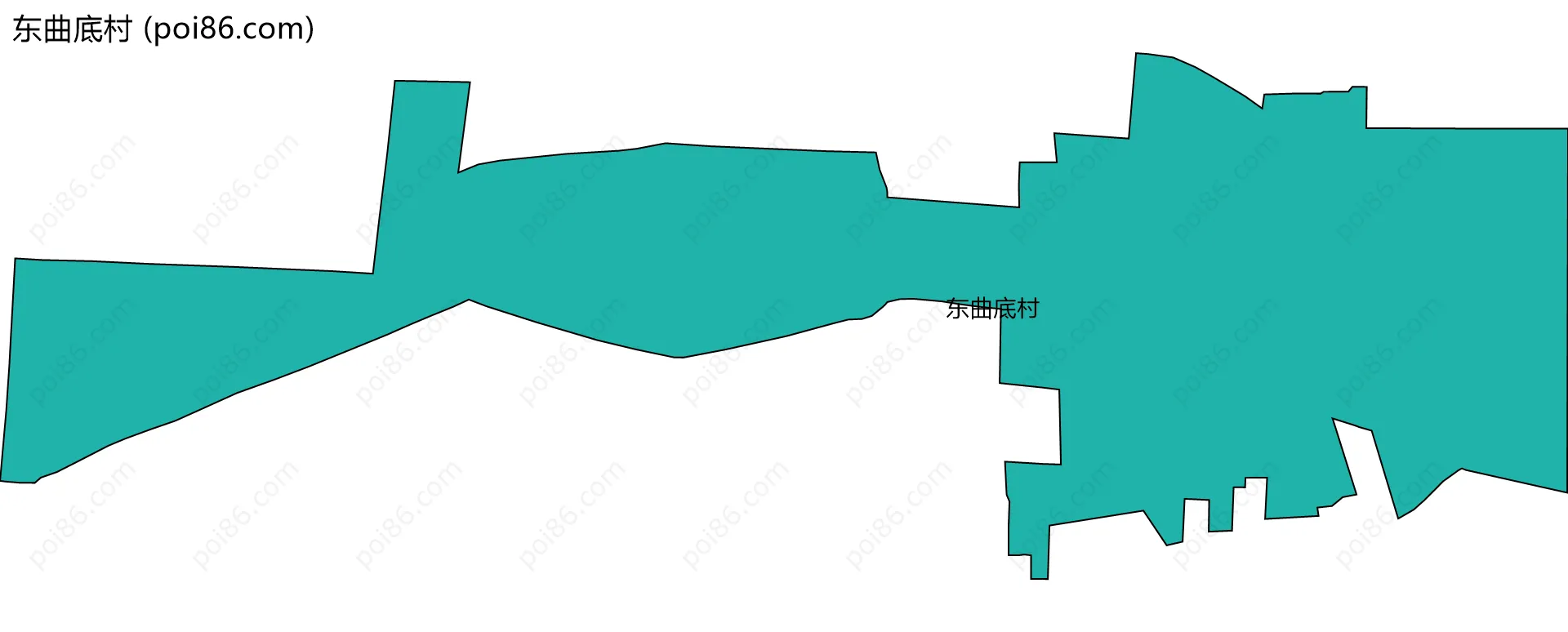 东曲底村边界地图