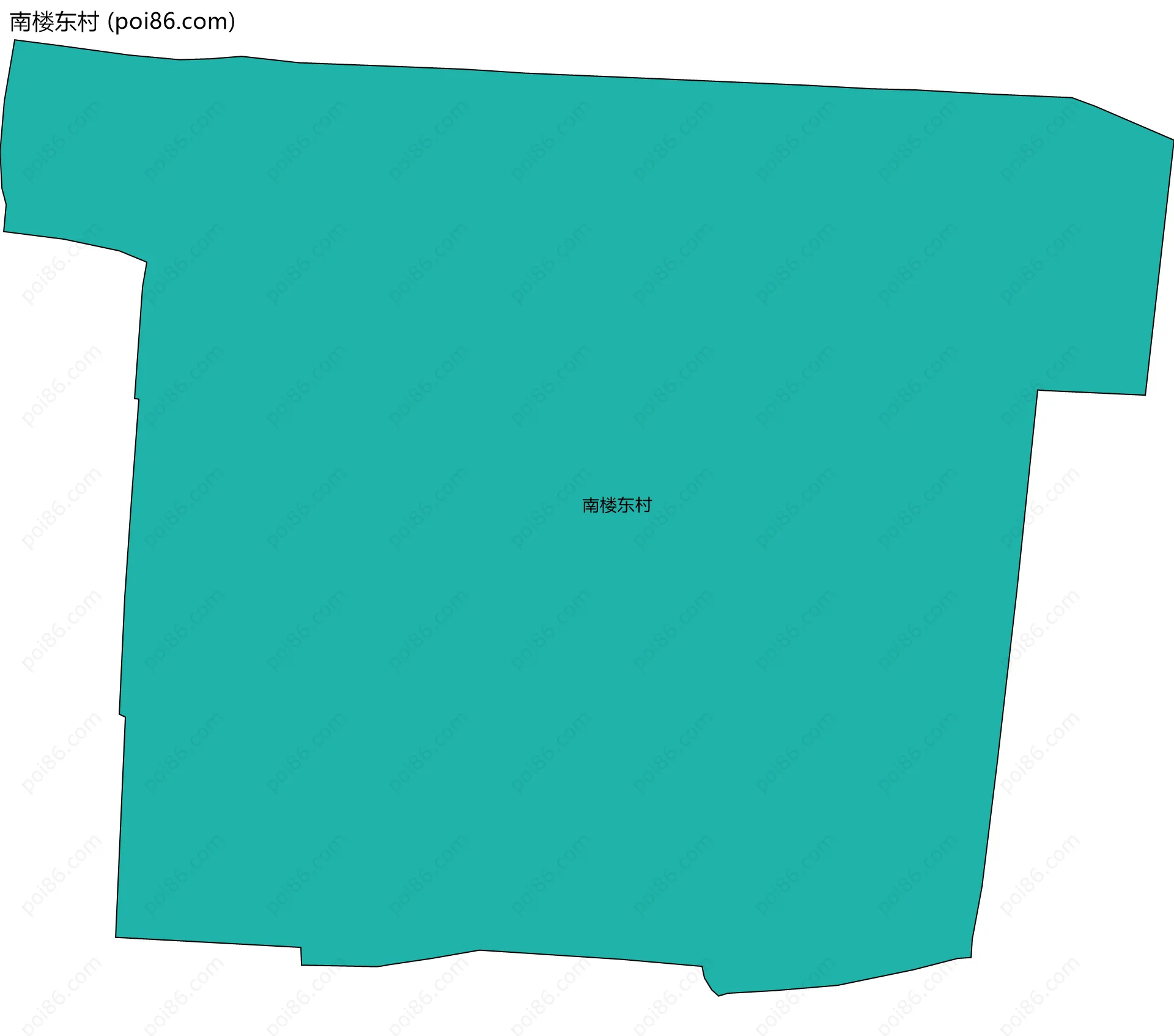 南楼东村边界地图