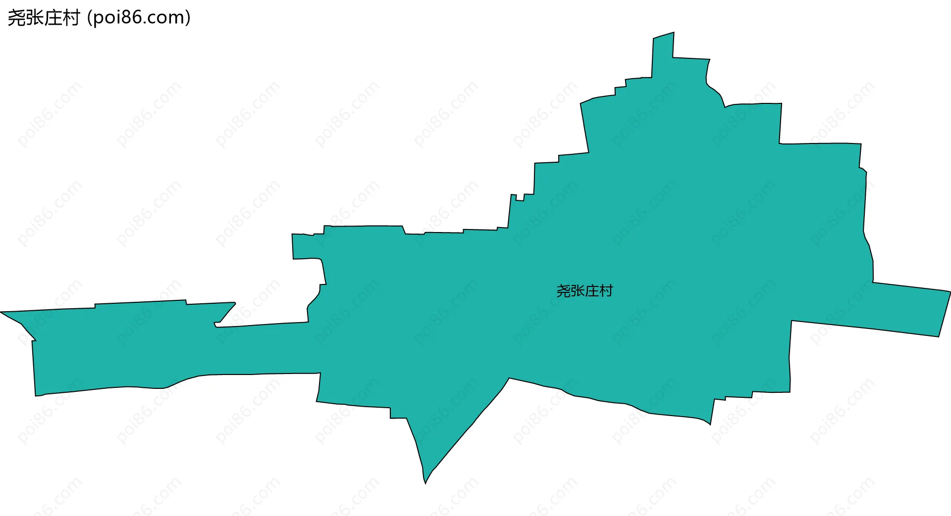 尧张庄村边界地图