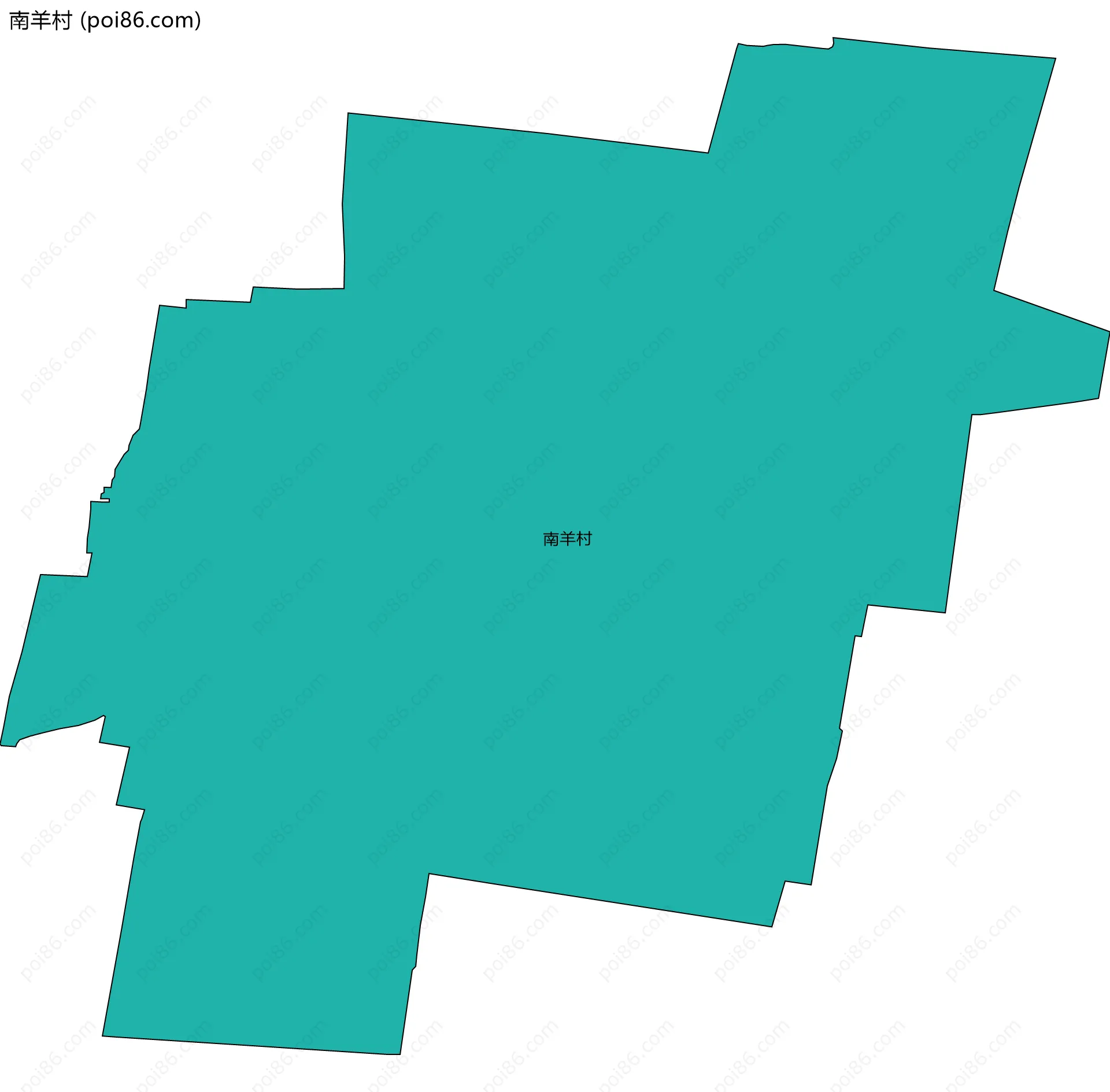 南羊村边界地图