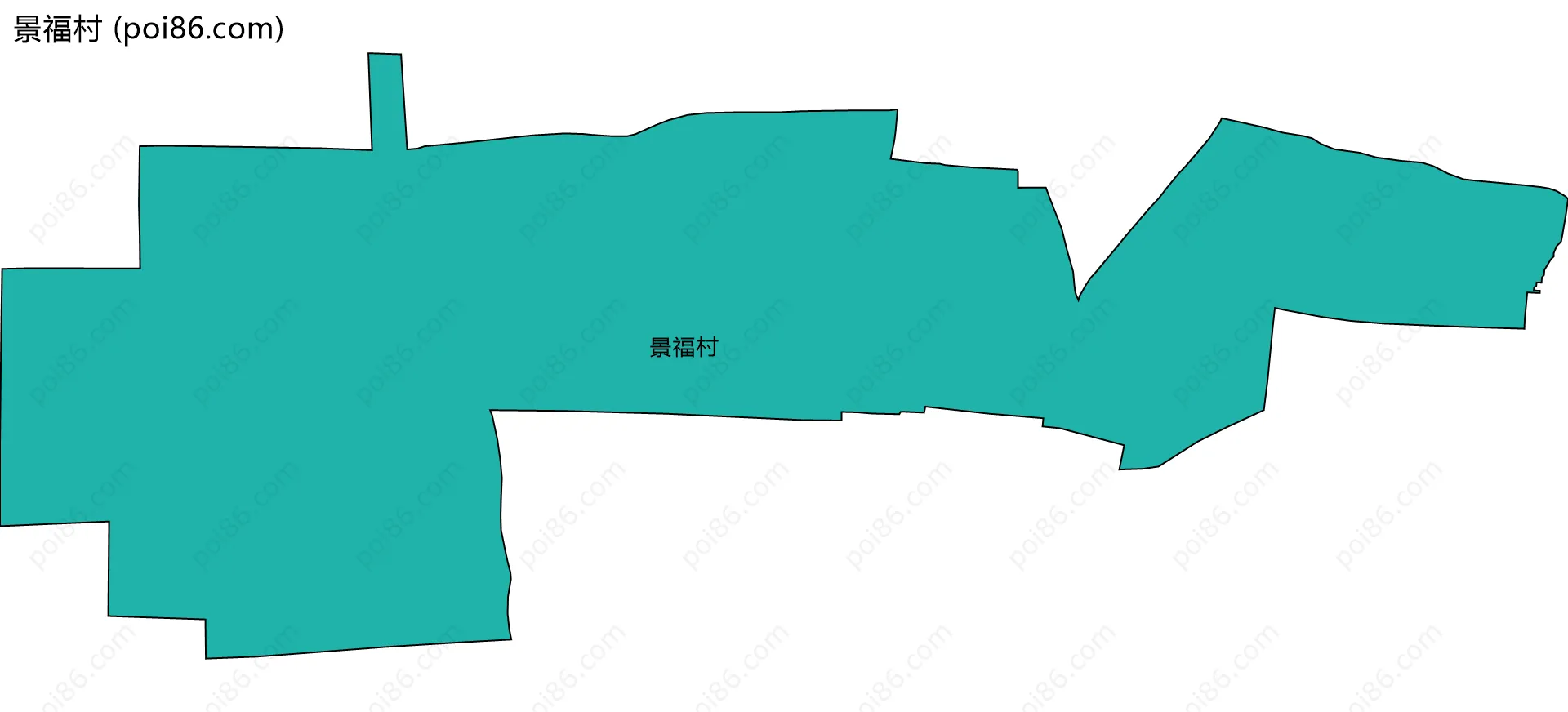 景福村边界地图