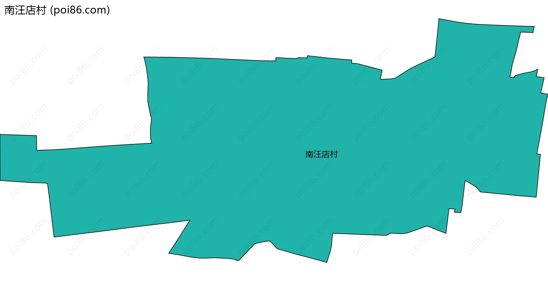 南汪店村边界地图