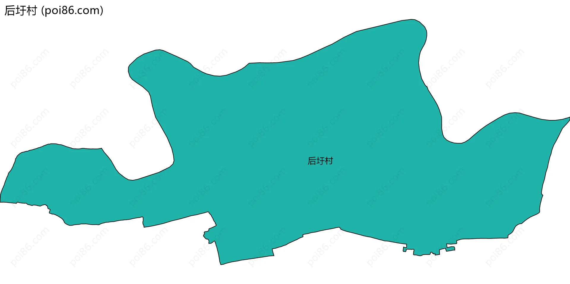 后圩村边界地图