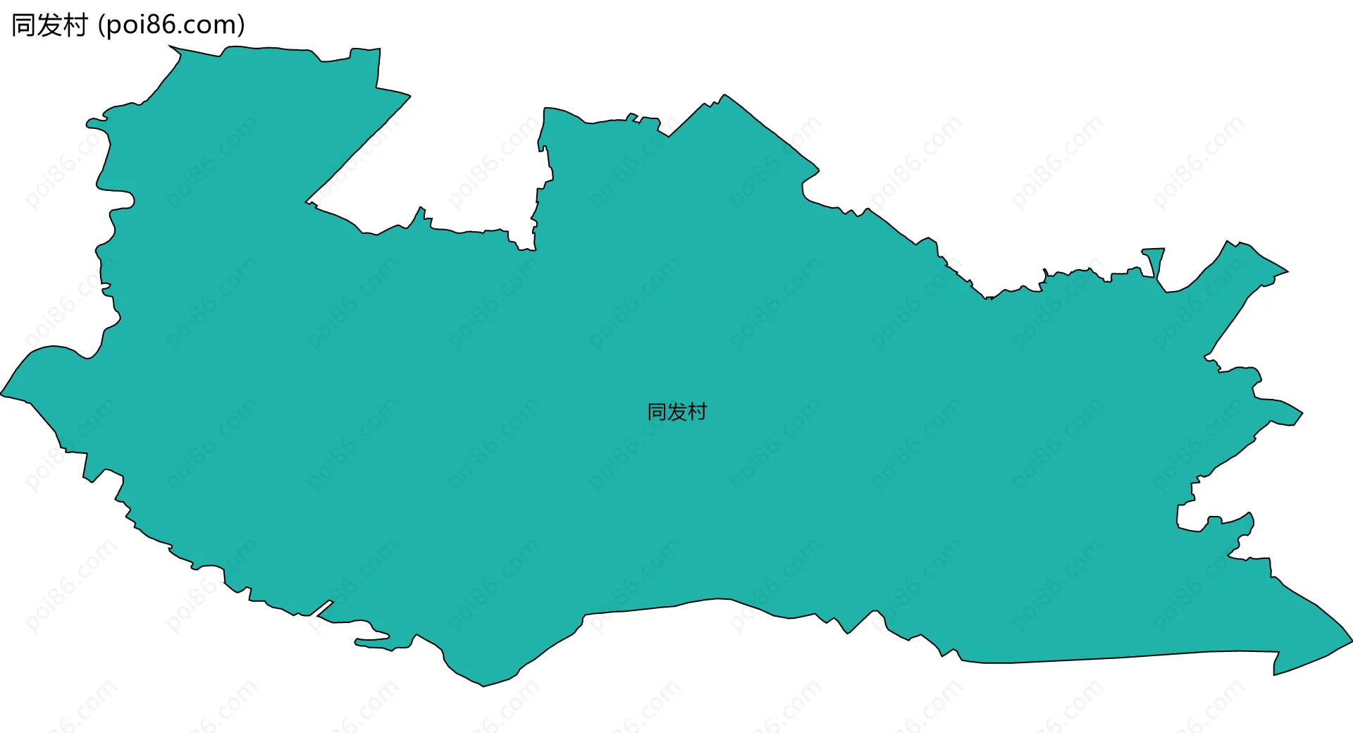 同发村边界地图