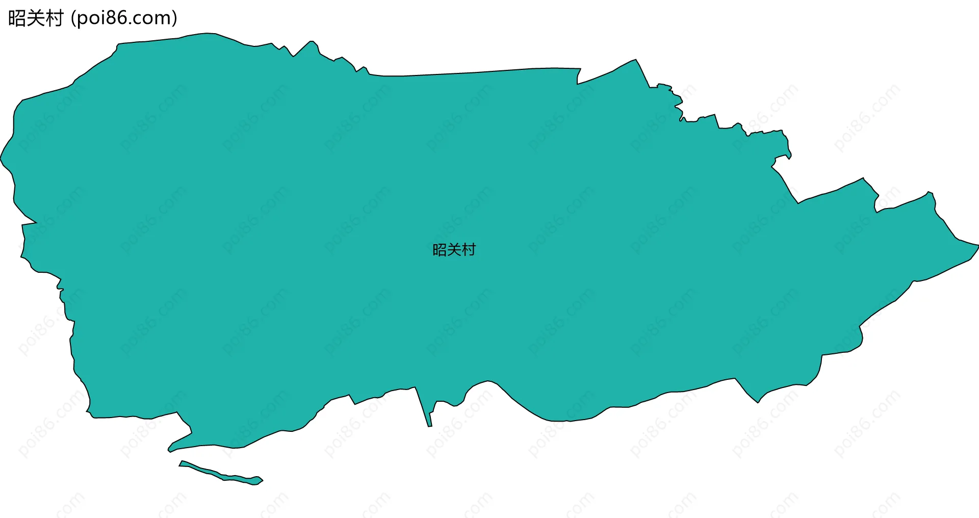 昭关村边界地图