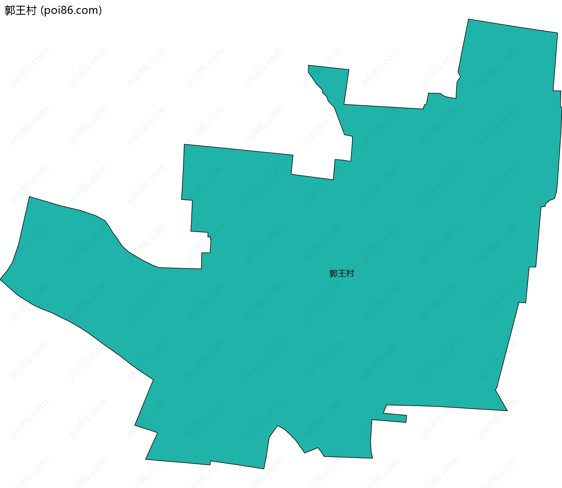 郭王村边界地图