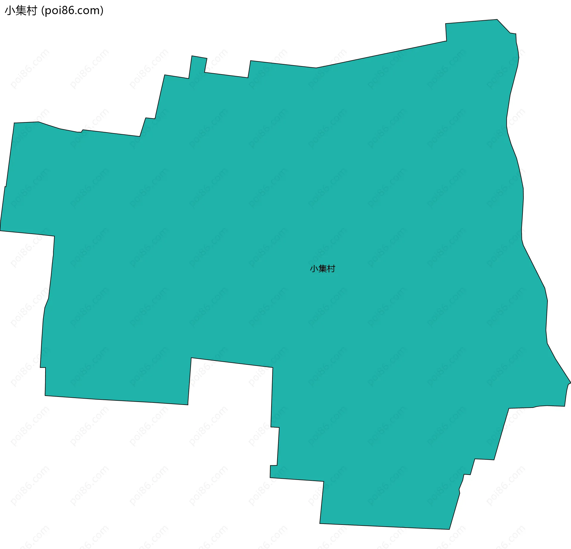 小集村边界地图