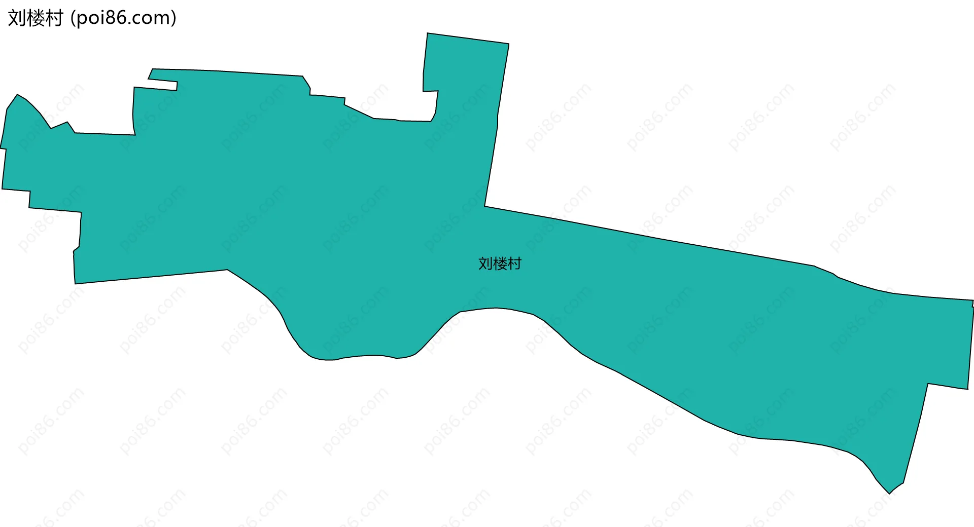 刘楼村边界地图
