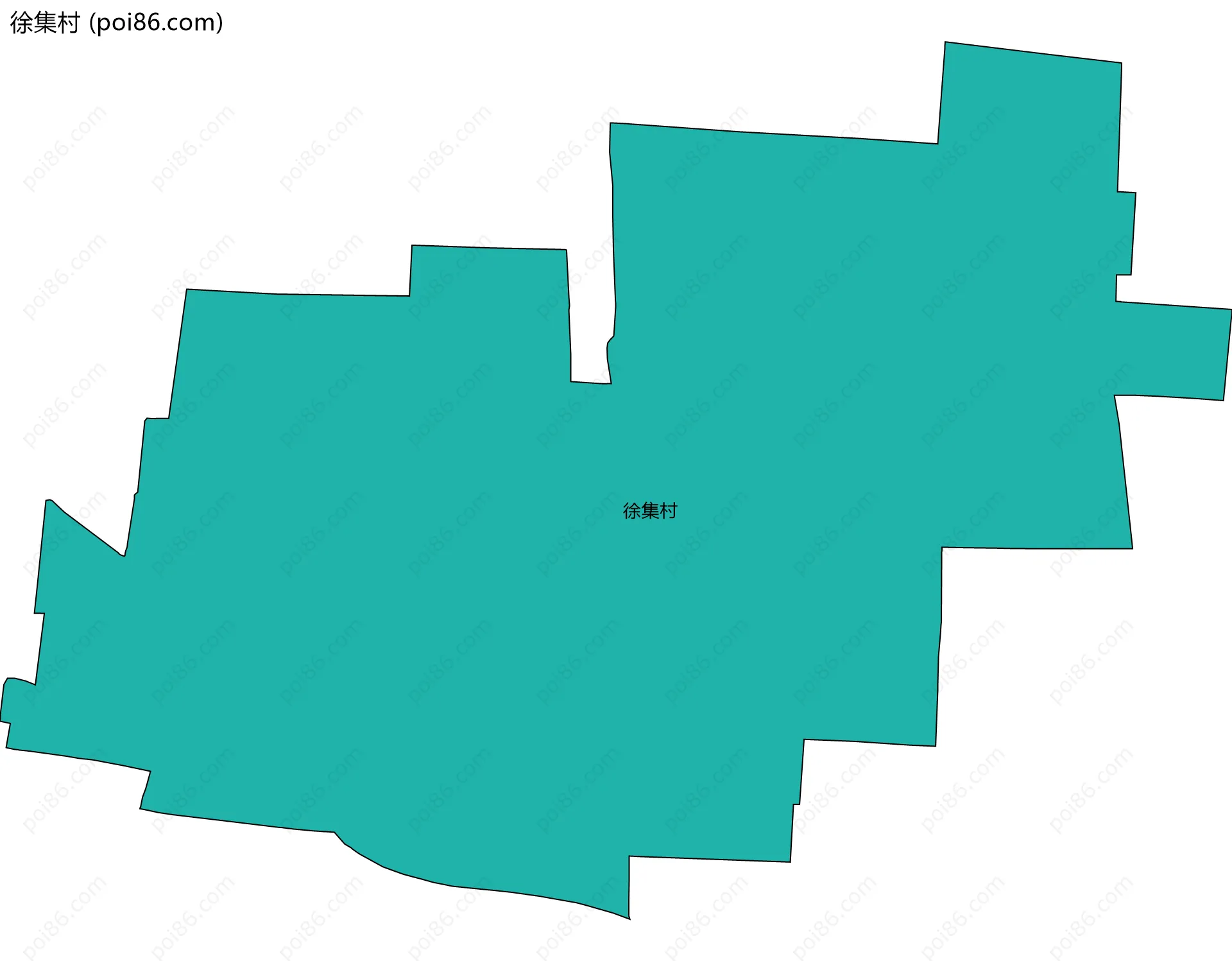 徐集村边界地图