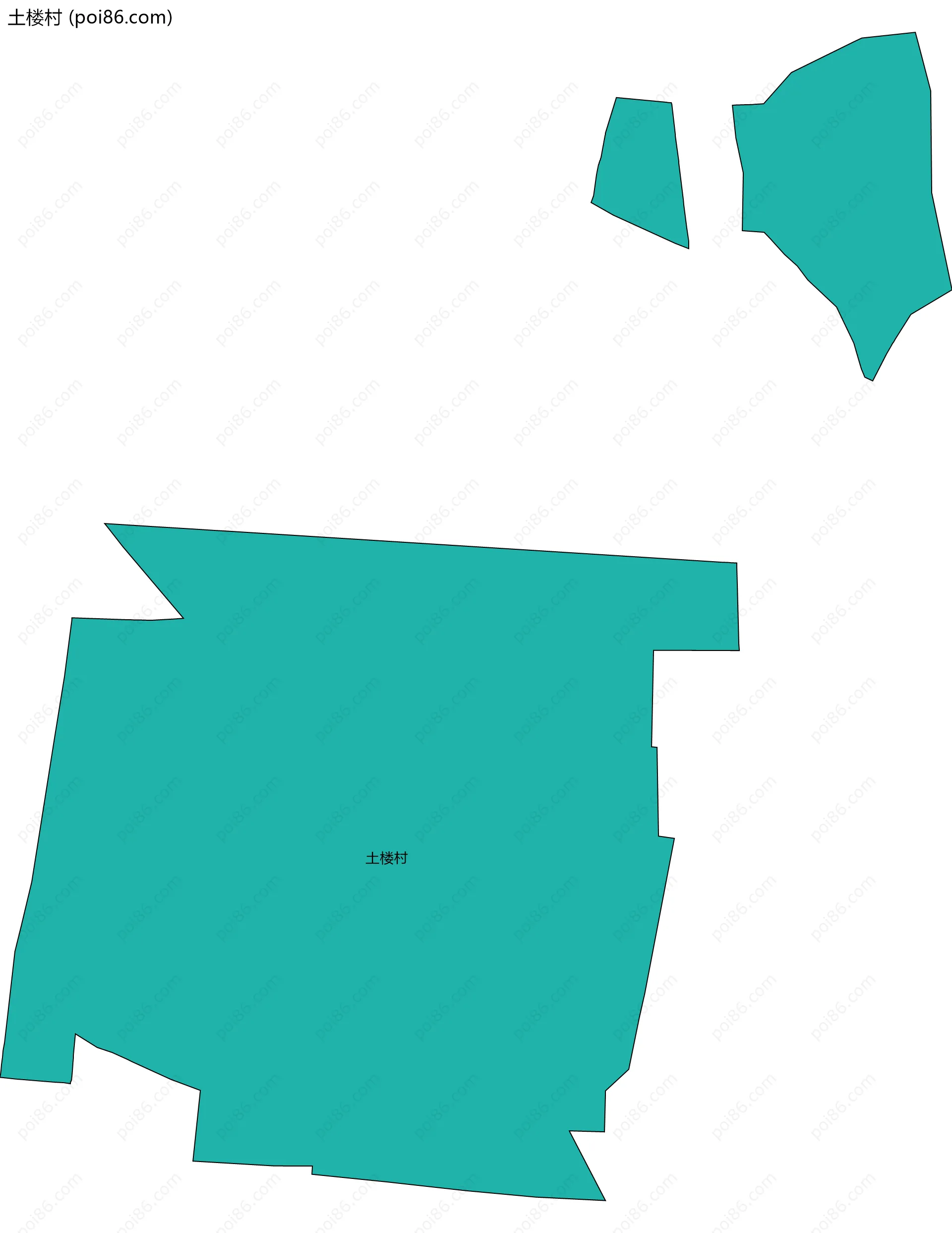 土楼村边界地图