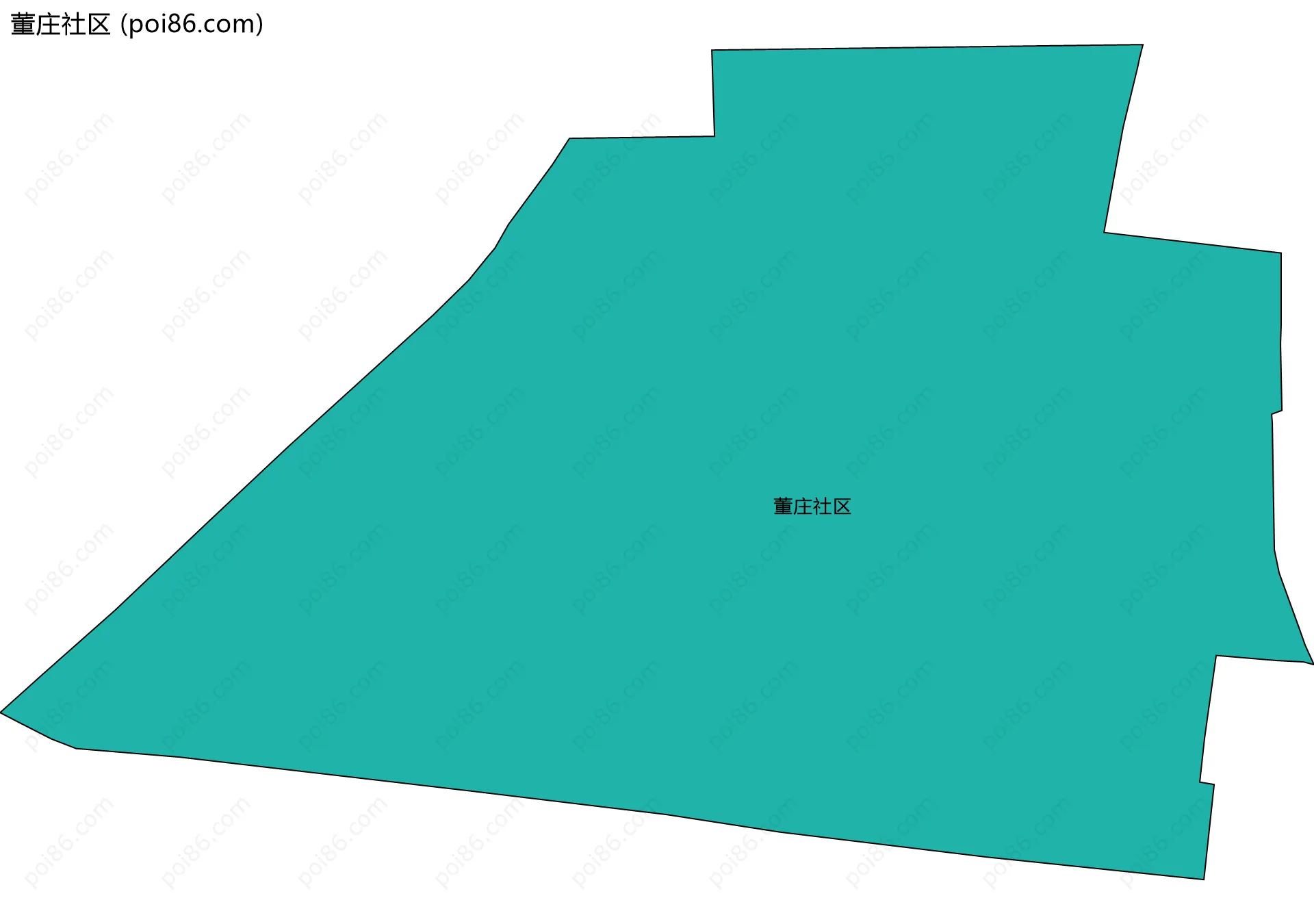 董庄社区边界地图