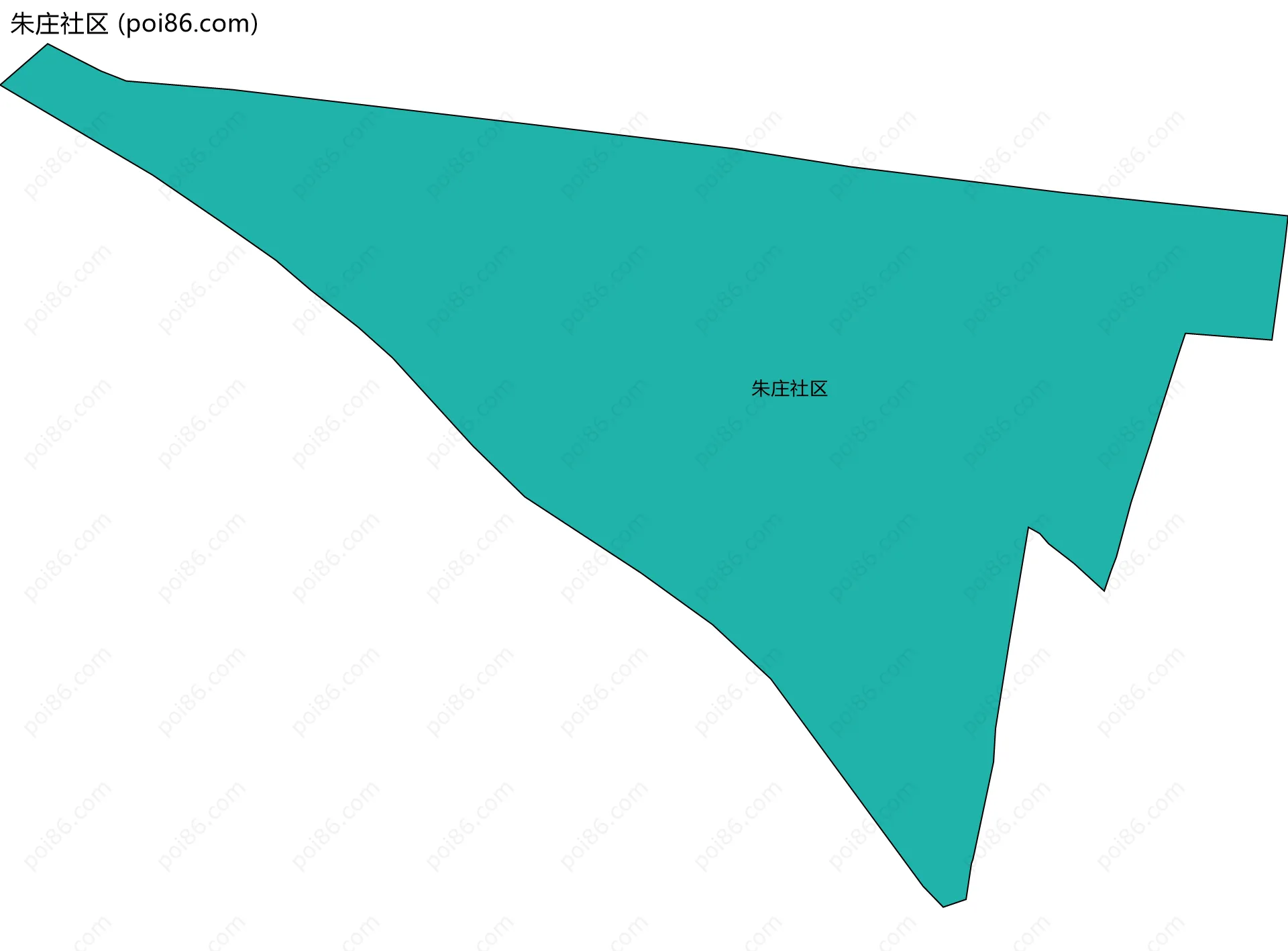 朱庄社区边界地图