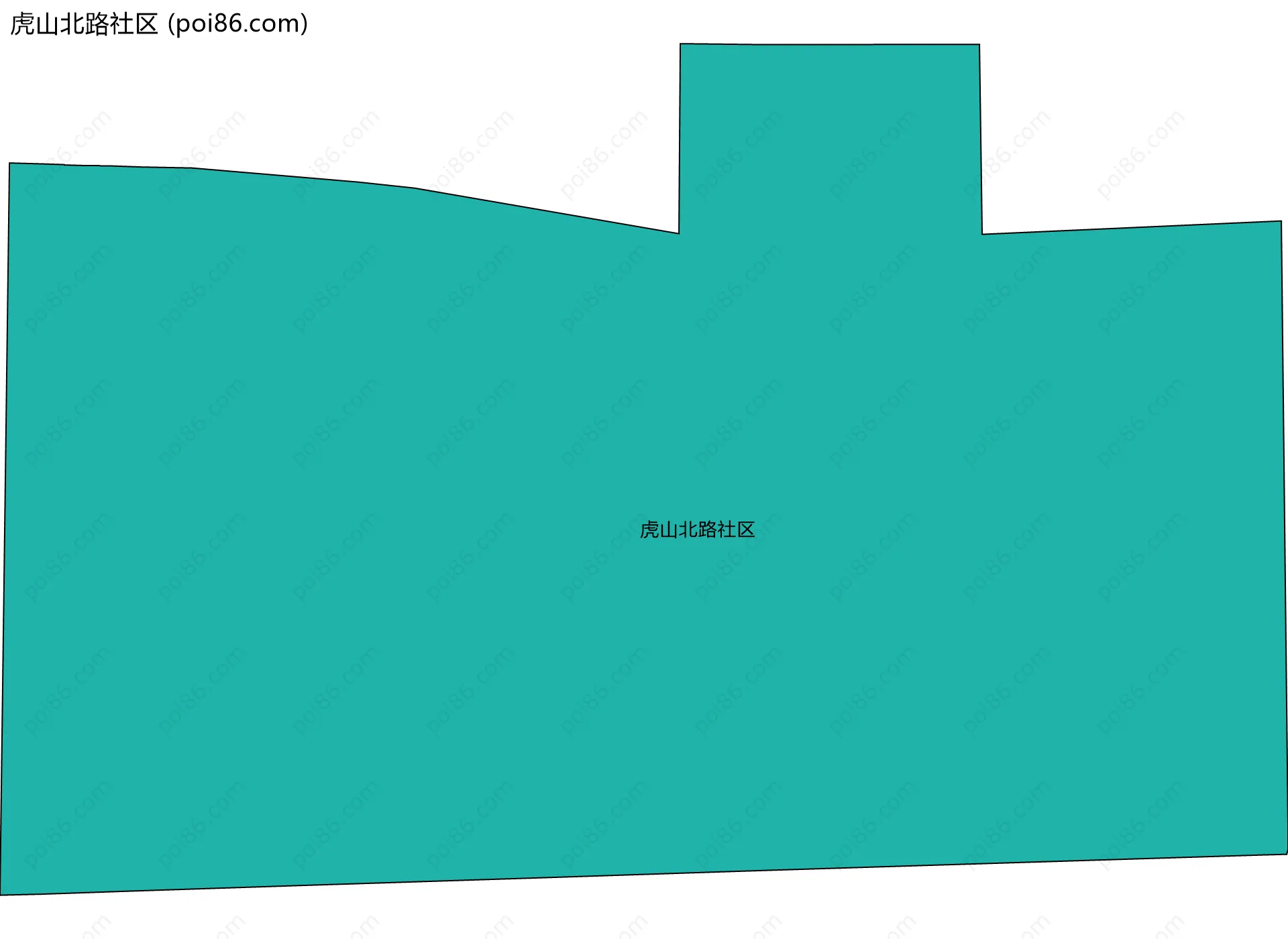 虎山北路社区边界地图