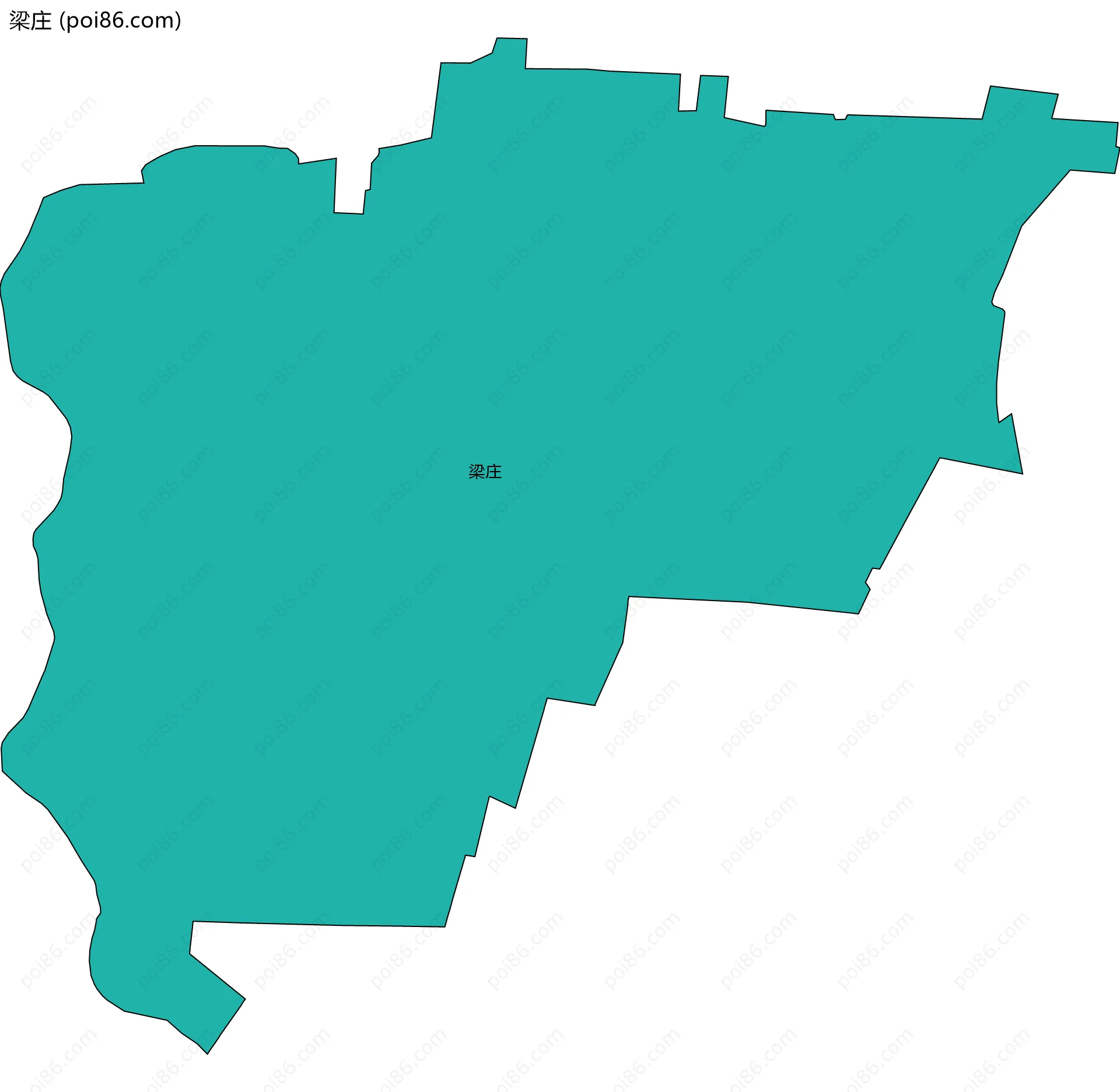 梁庄边界地图