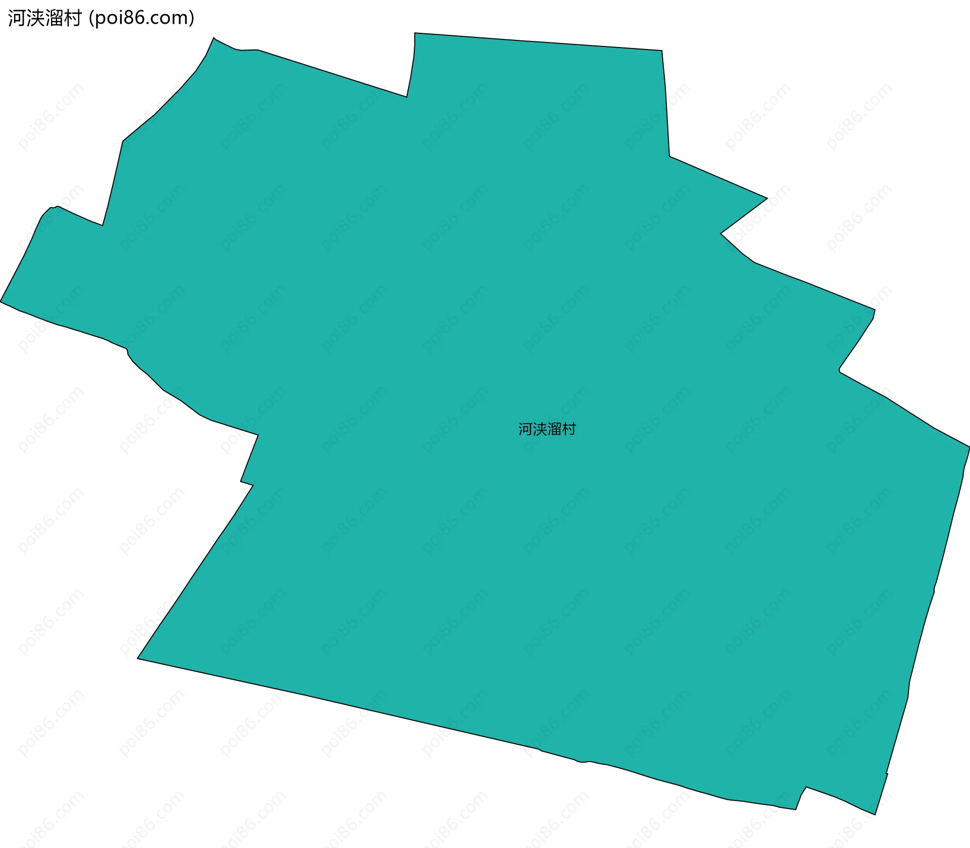 河浃溜村边界地图