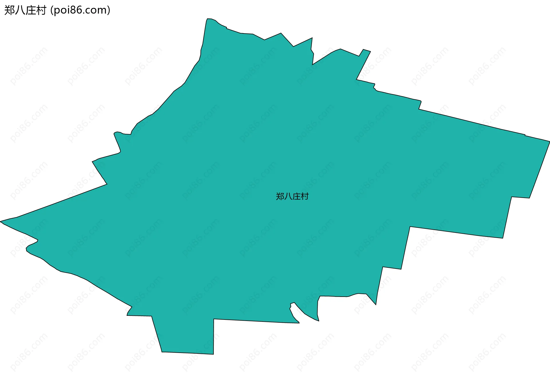 郑八庄村边界地图