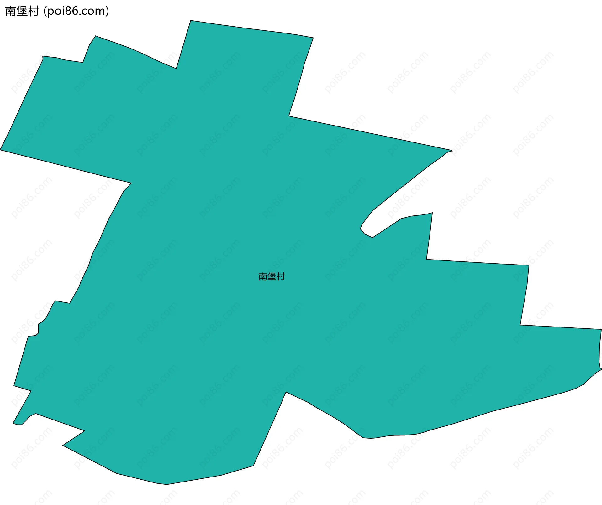 南堡村边界地图