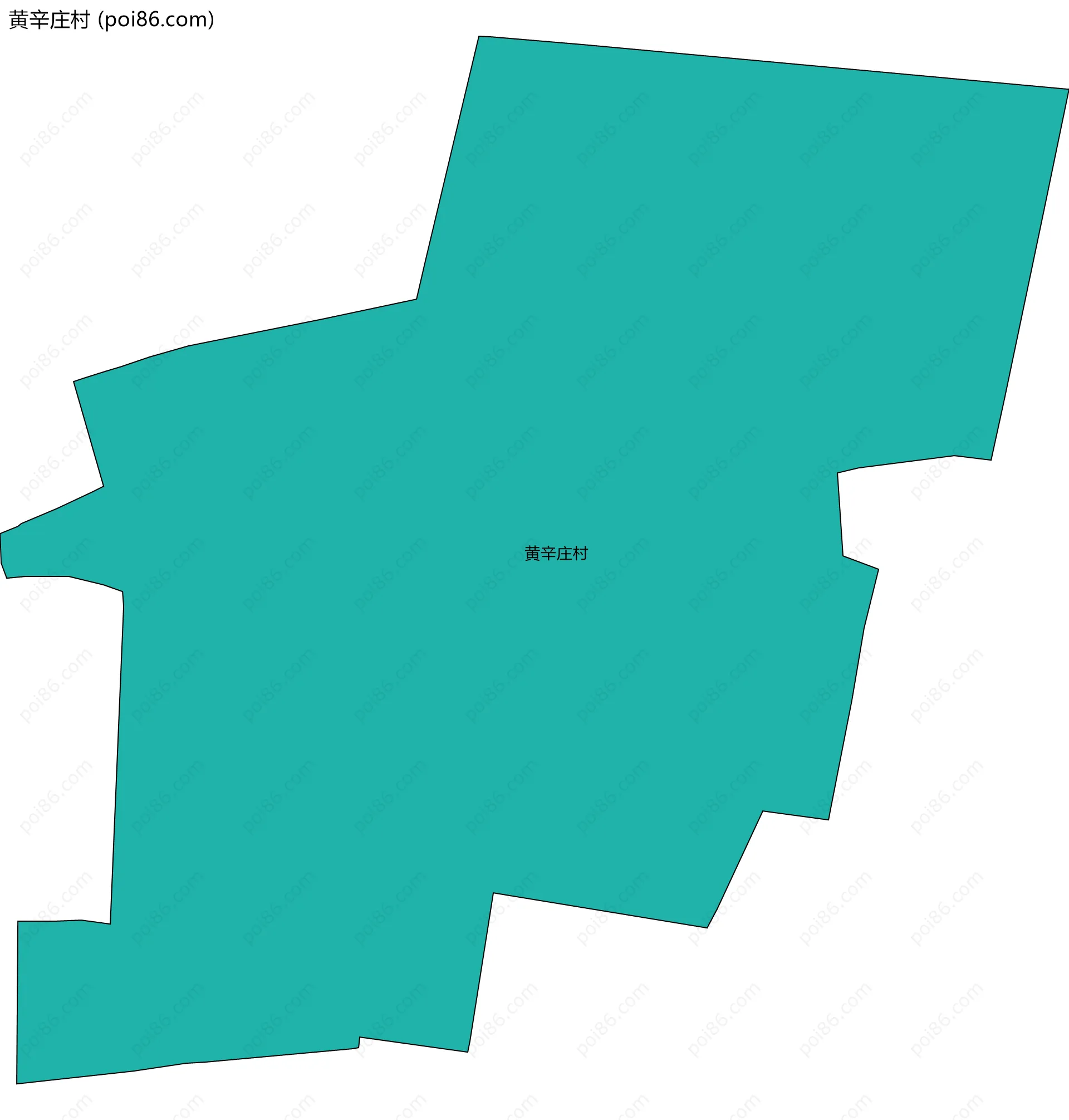 黄辛庄村边界地图
