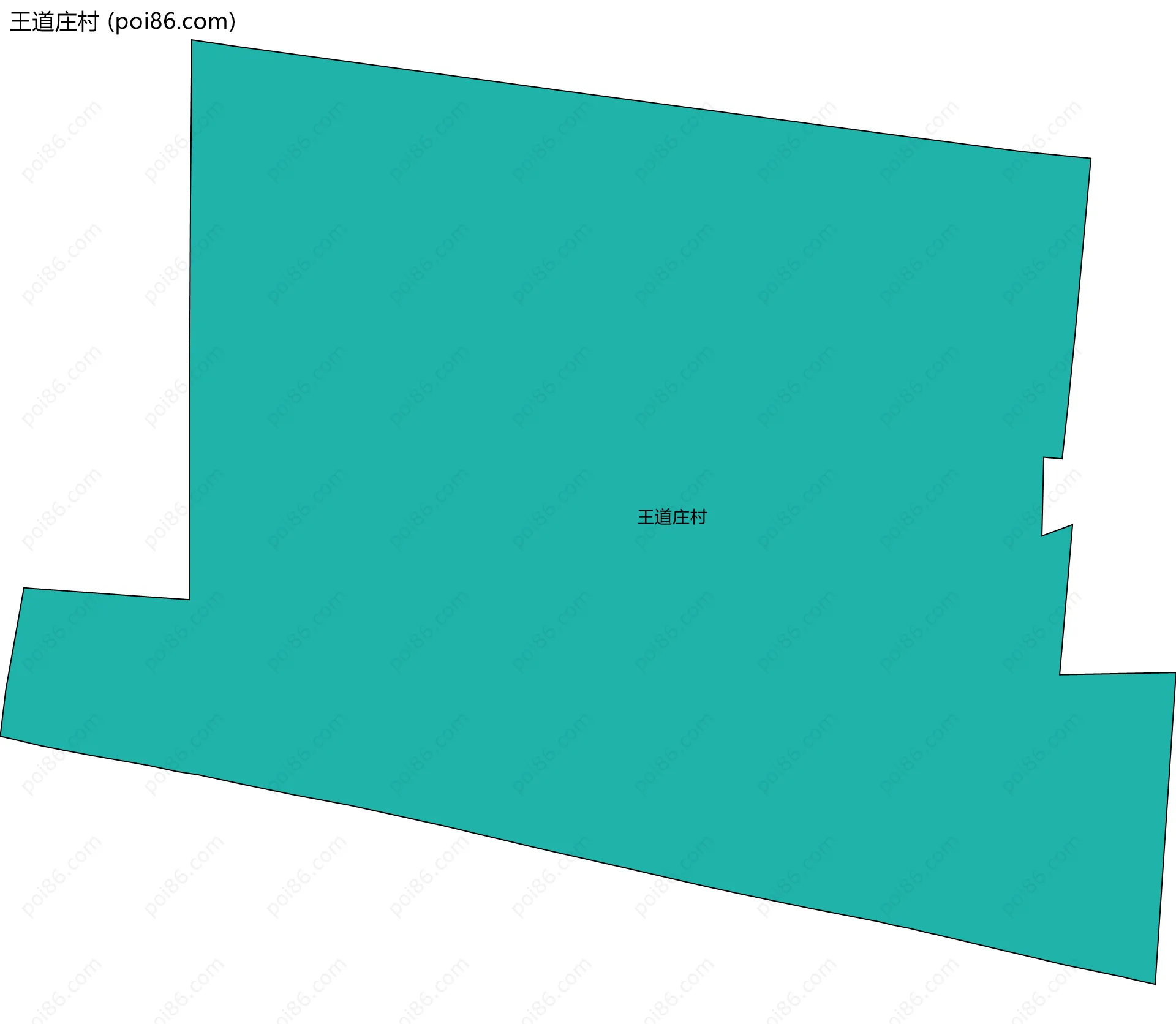 王道庄村边界地图