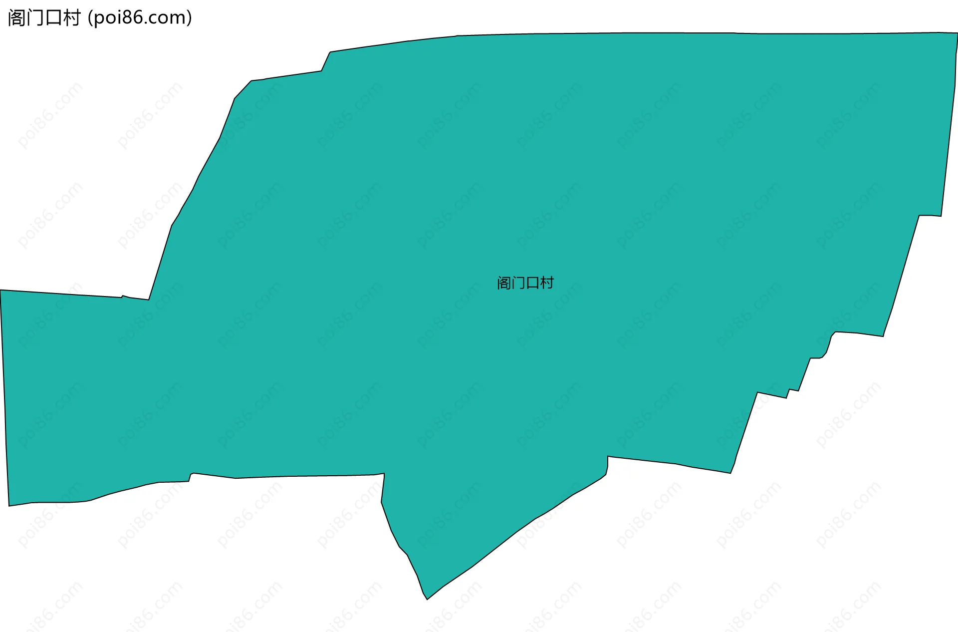 阁门口村边界地图