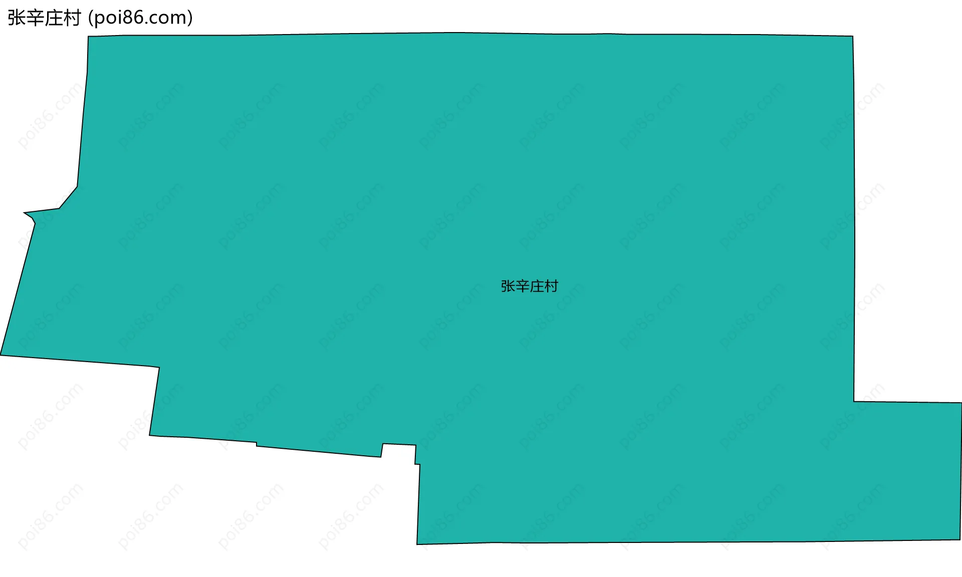 张辛庄村边界地图