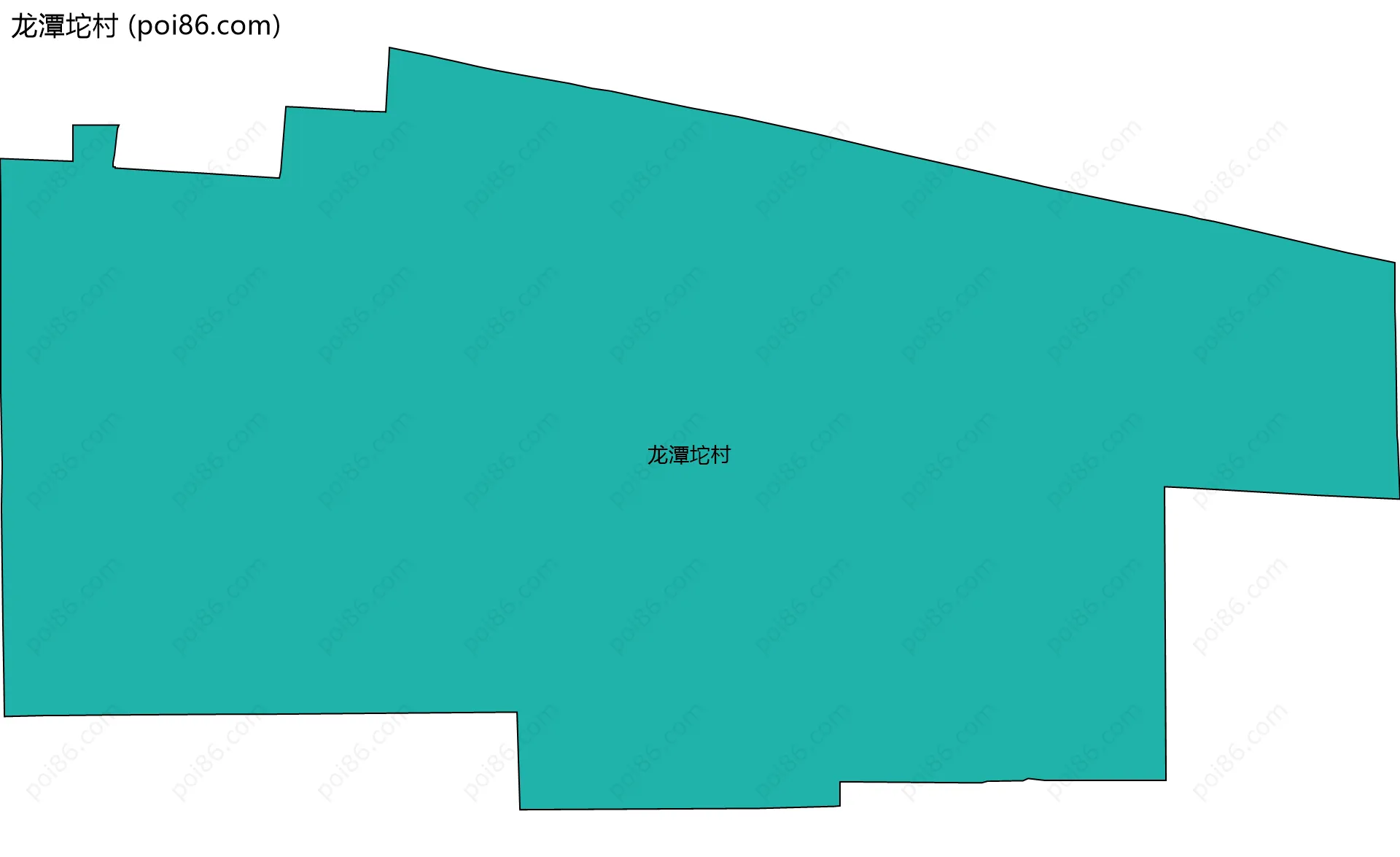 龙潭坨村边界地图