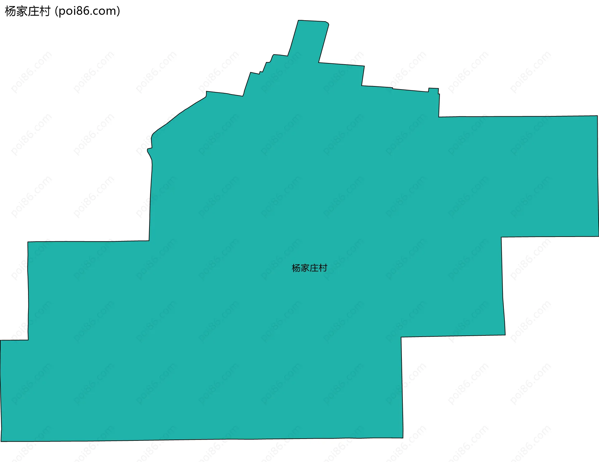 杨家庄村边界地图