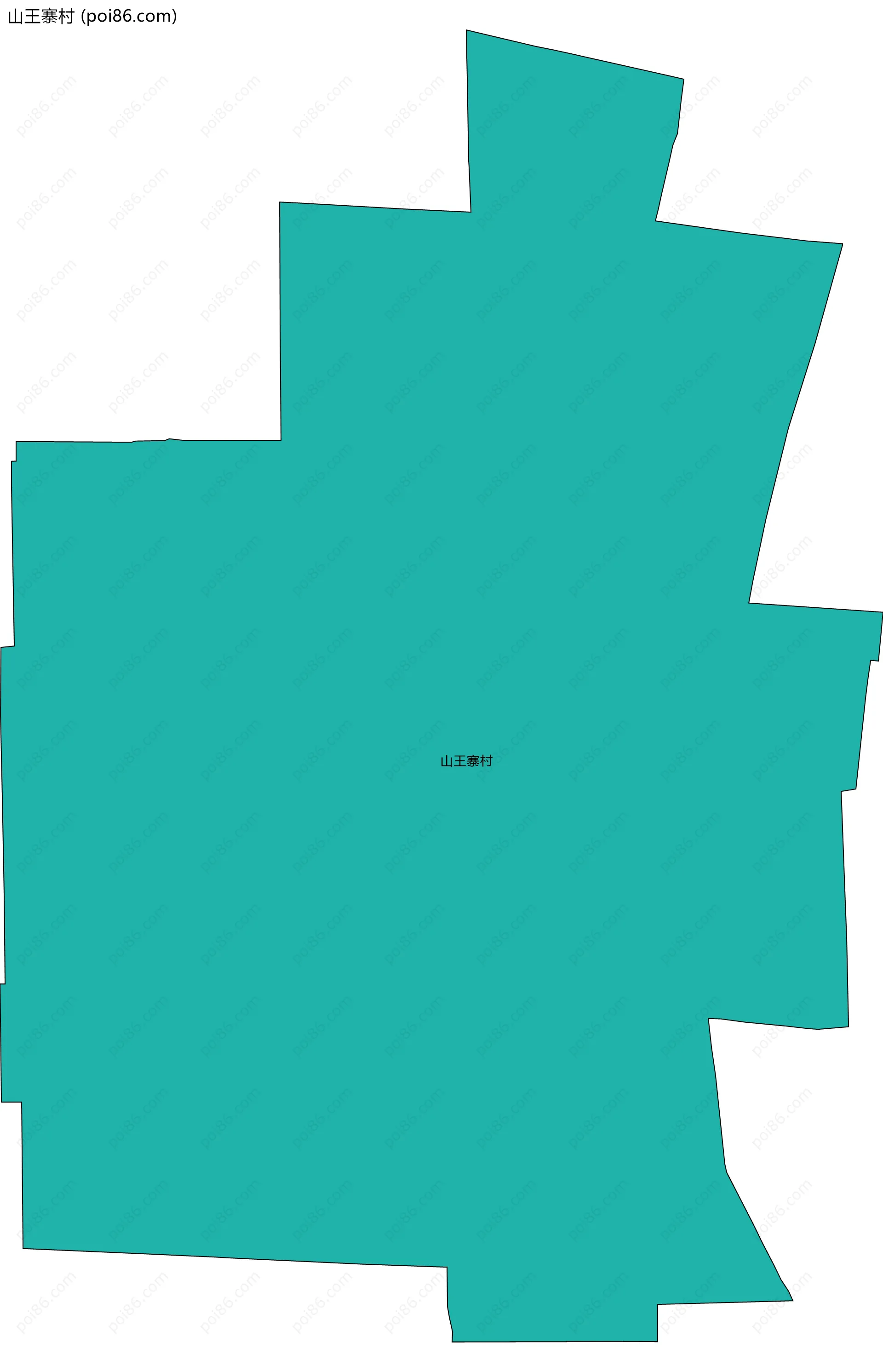 山王寨村边界地图