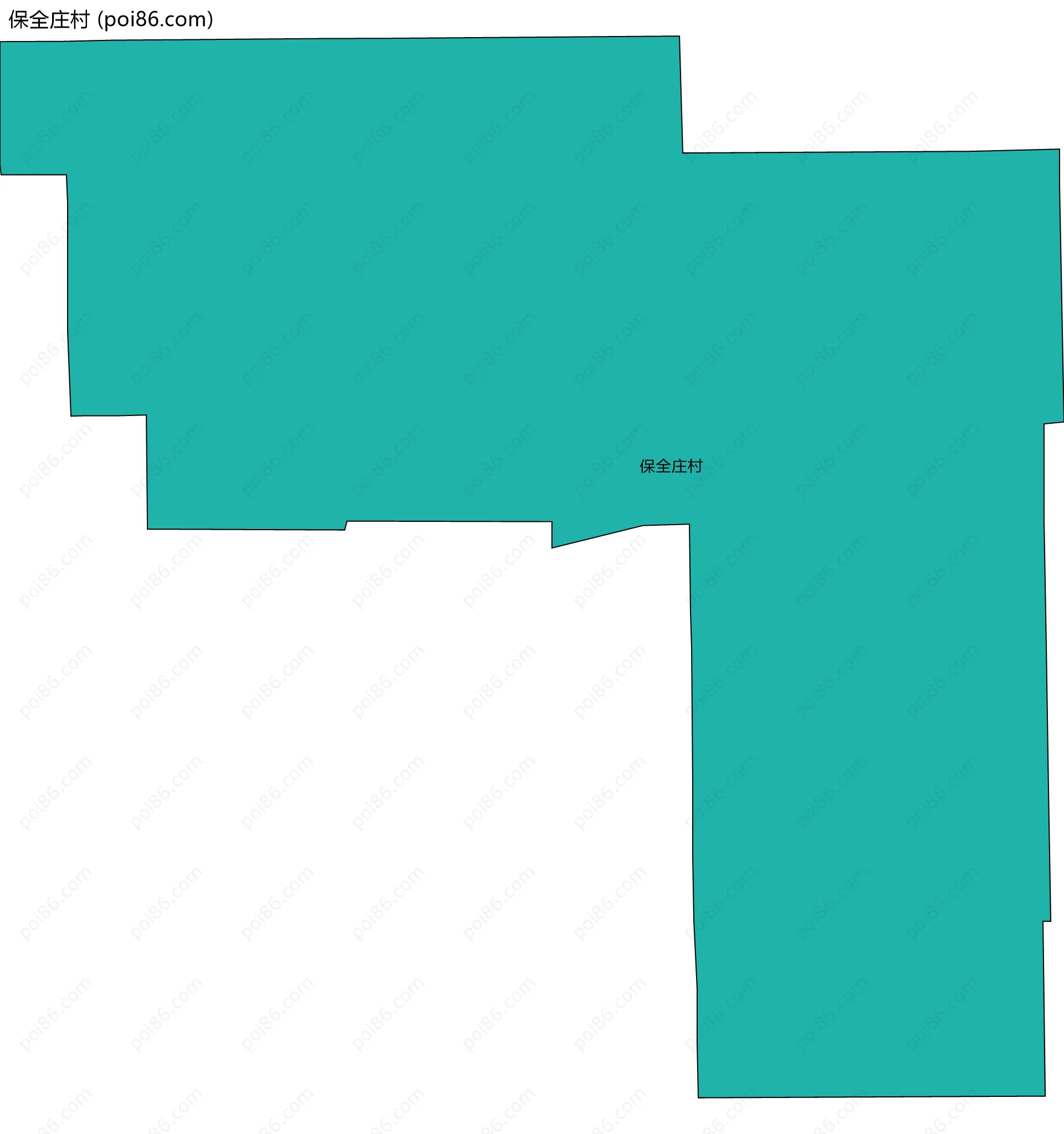 保全庄村边界地图