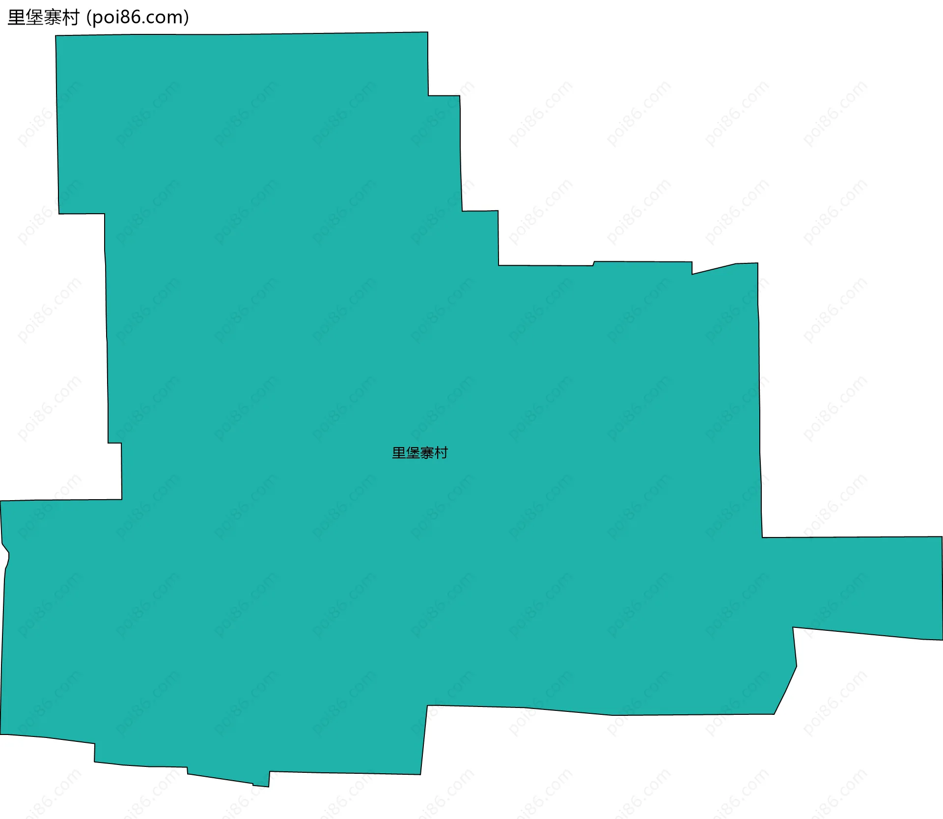 里堡寨村边界地图