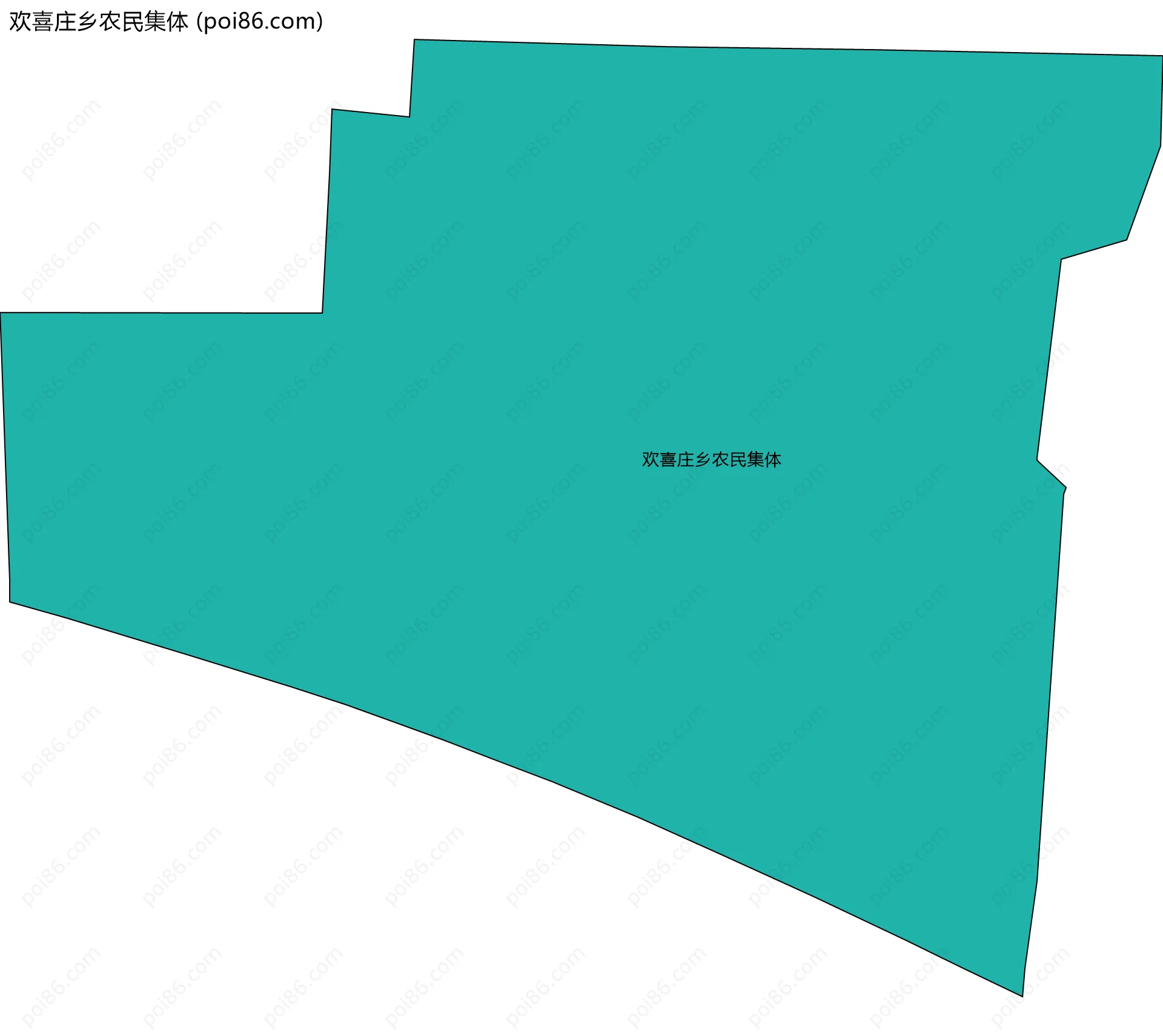 欢喜庄乡农民集体边界地图