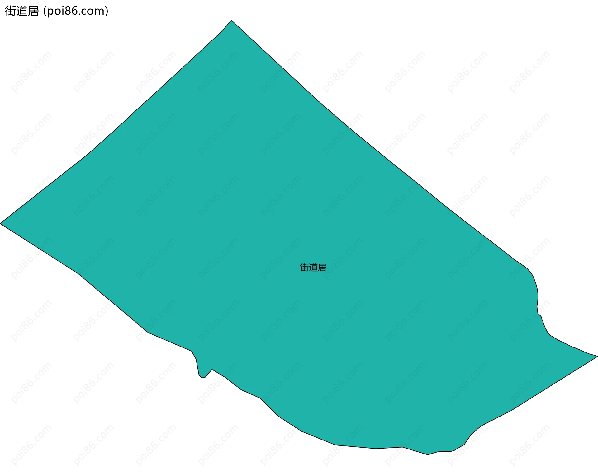街道居边界地图
