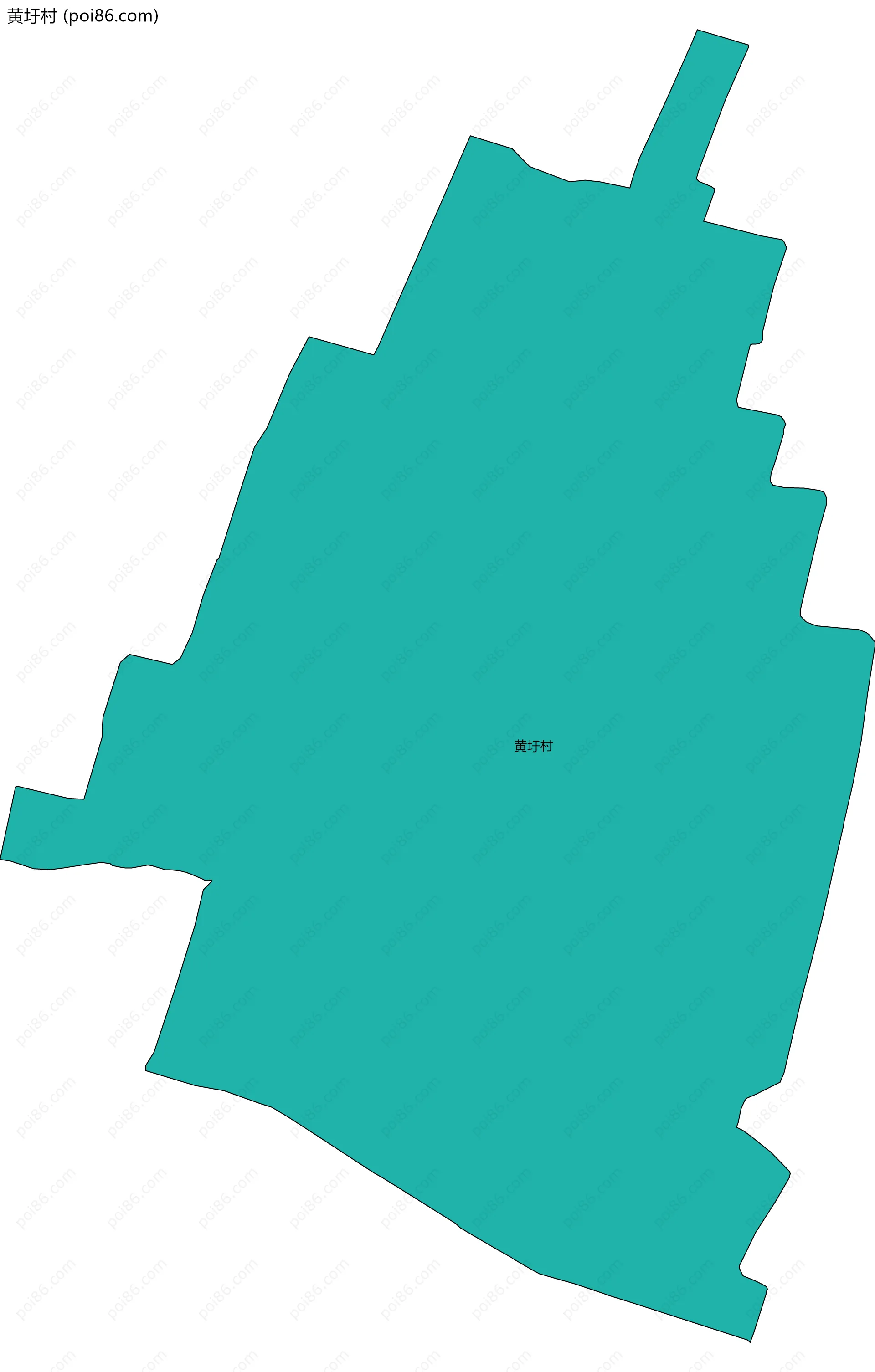 黄圩村边界地图