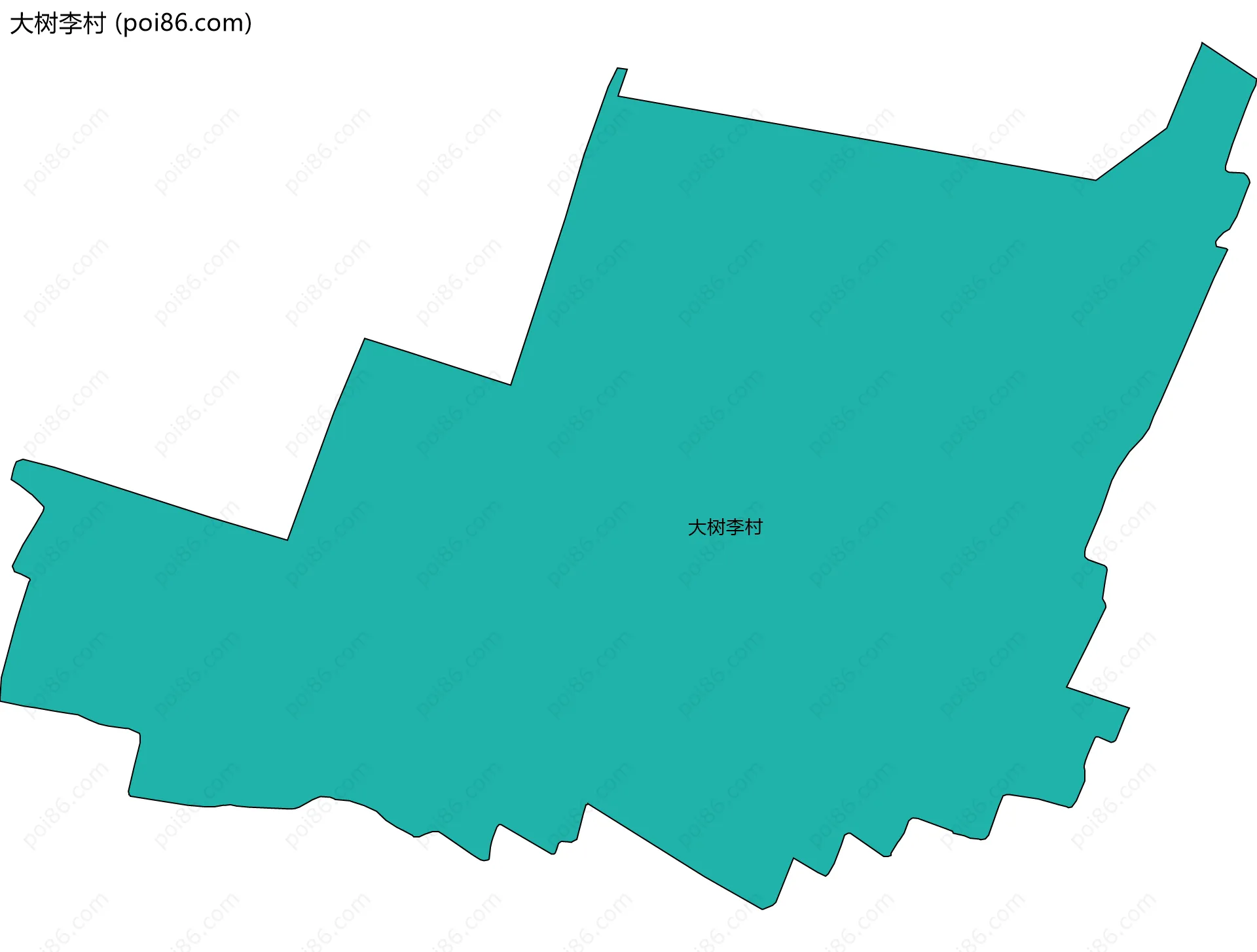 大树李村边界地图