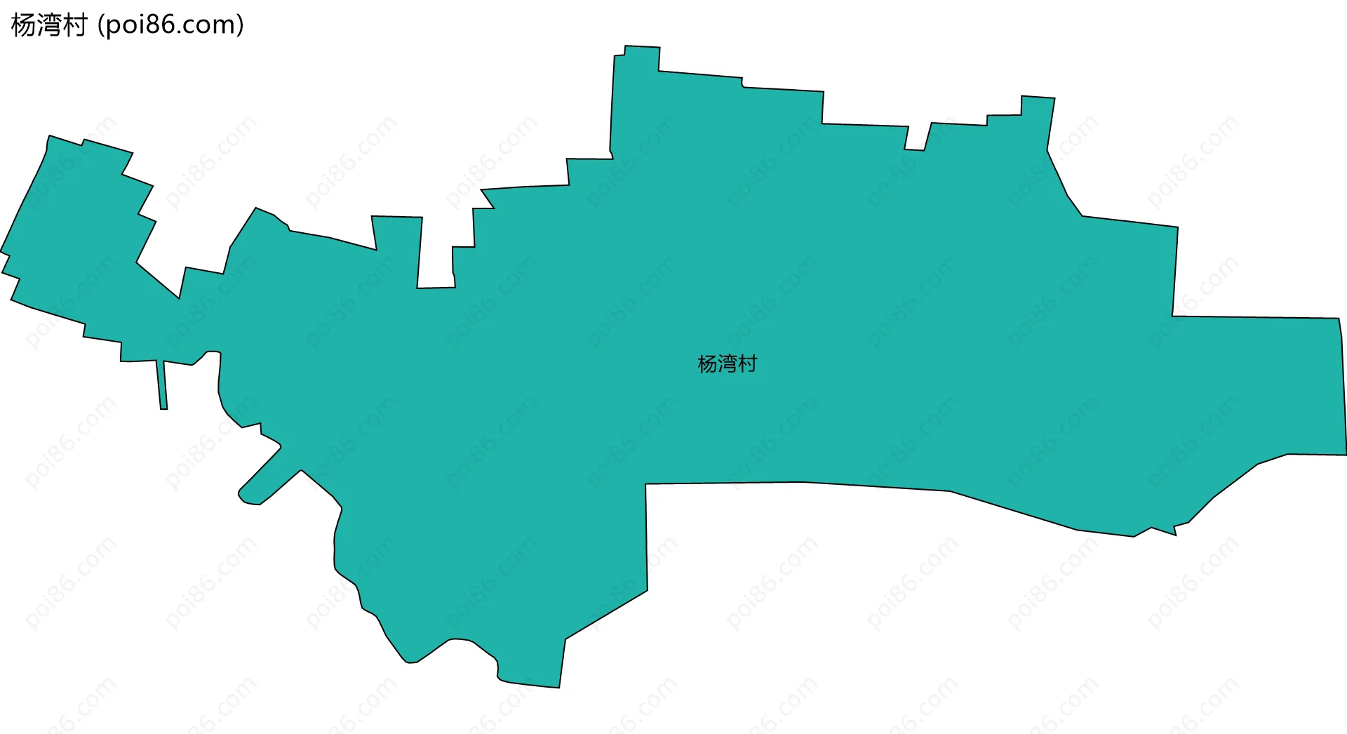 杨湾村边界地图