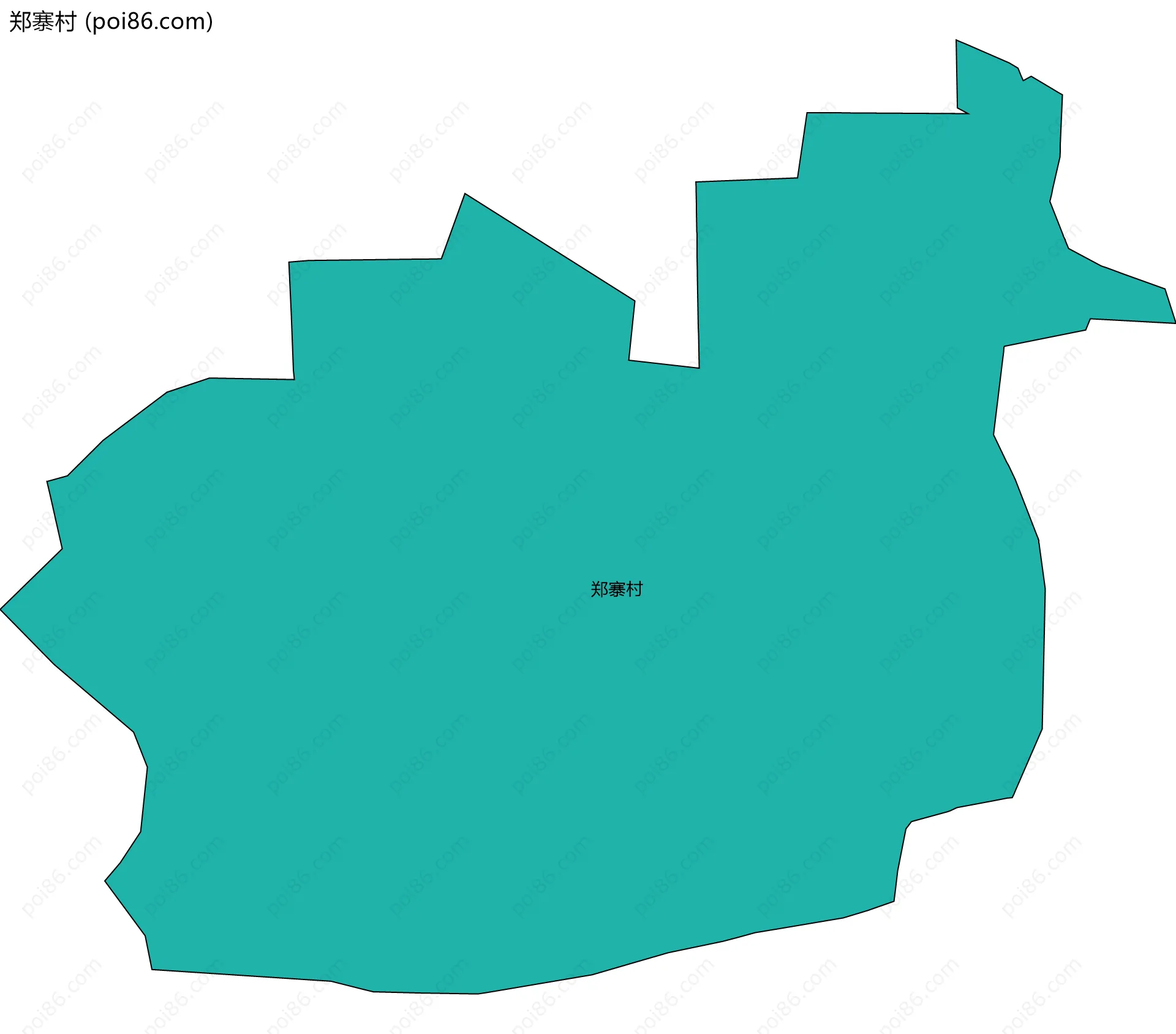 郑寨村边界地图