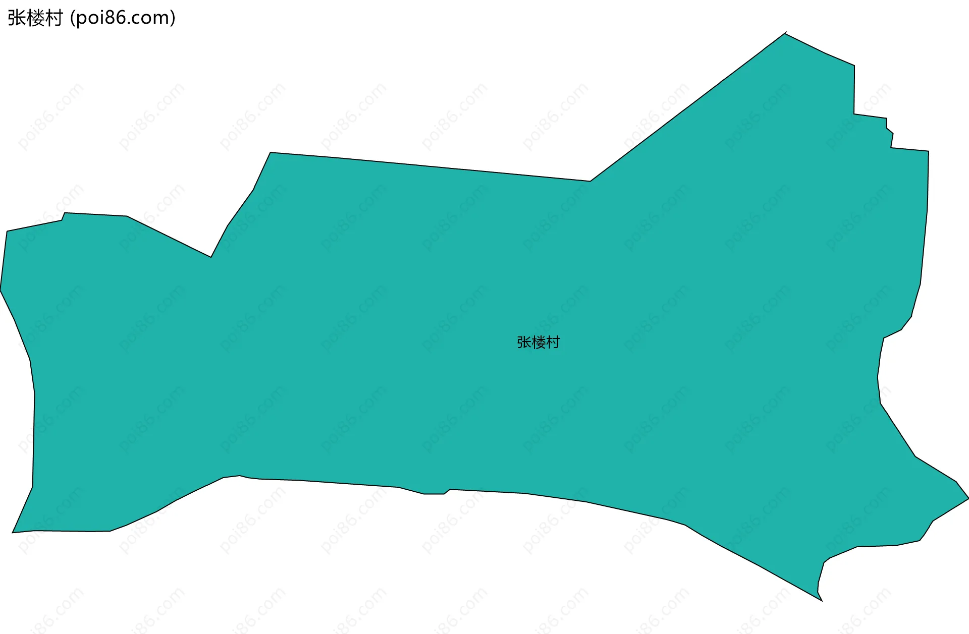 张楼村边界地图