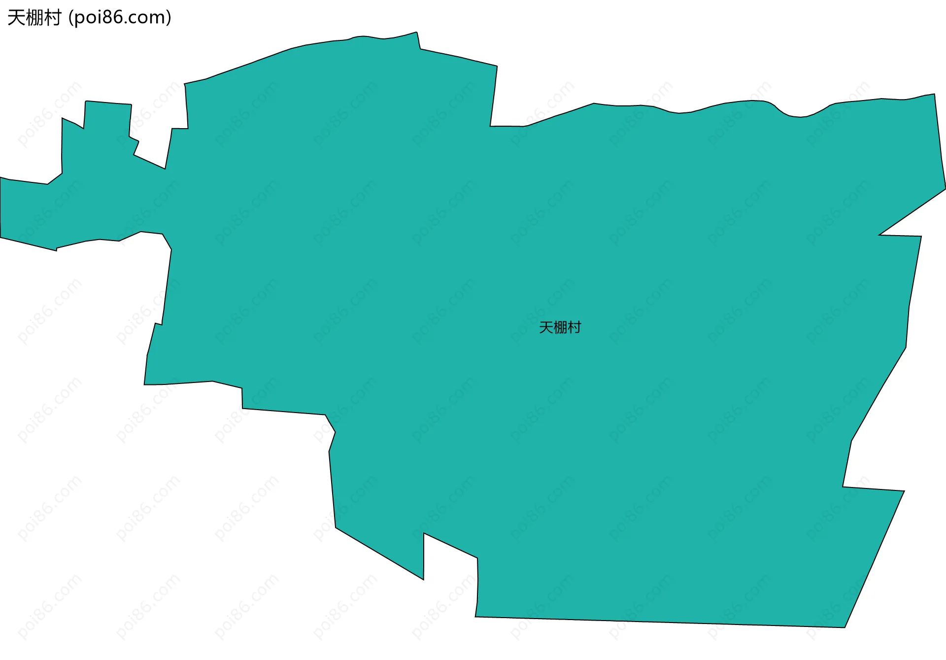 天棚村边界地图