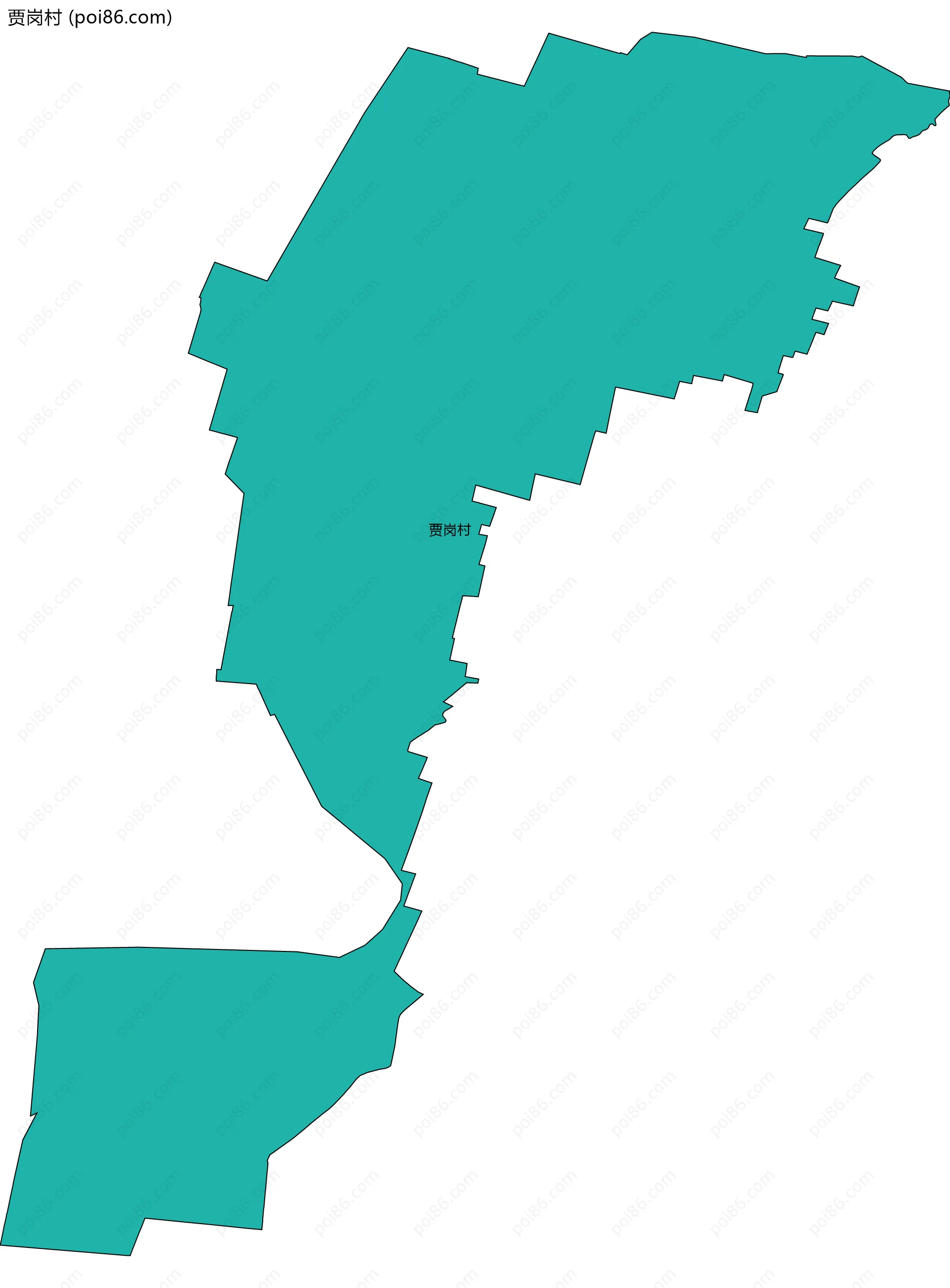 贾岗村边界地图