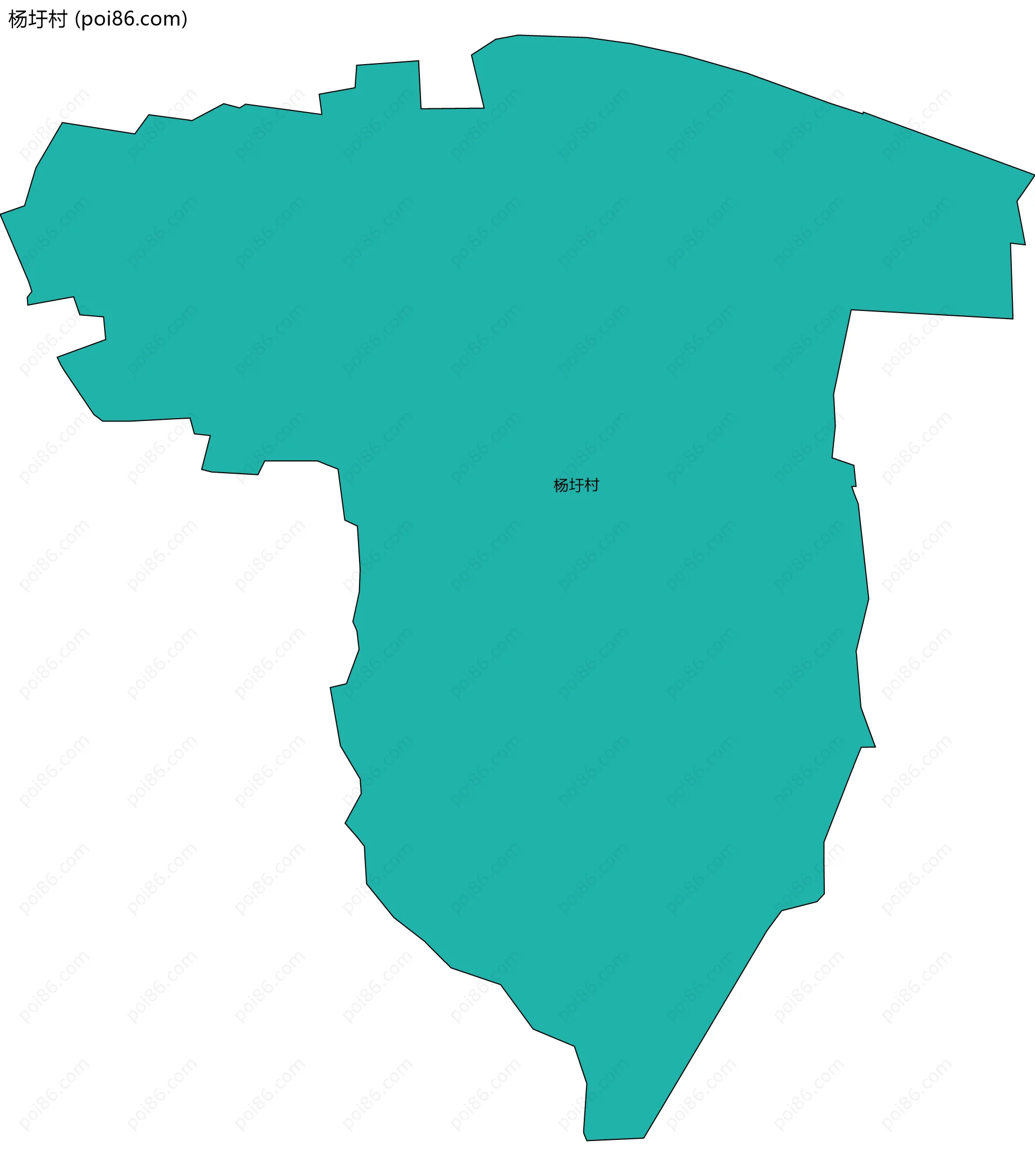 杨圩村边界地图