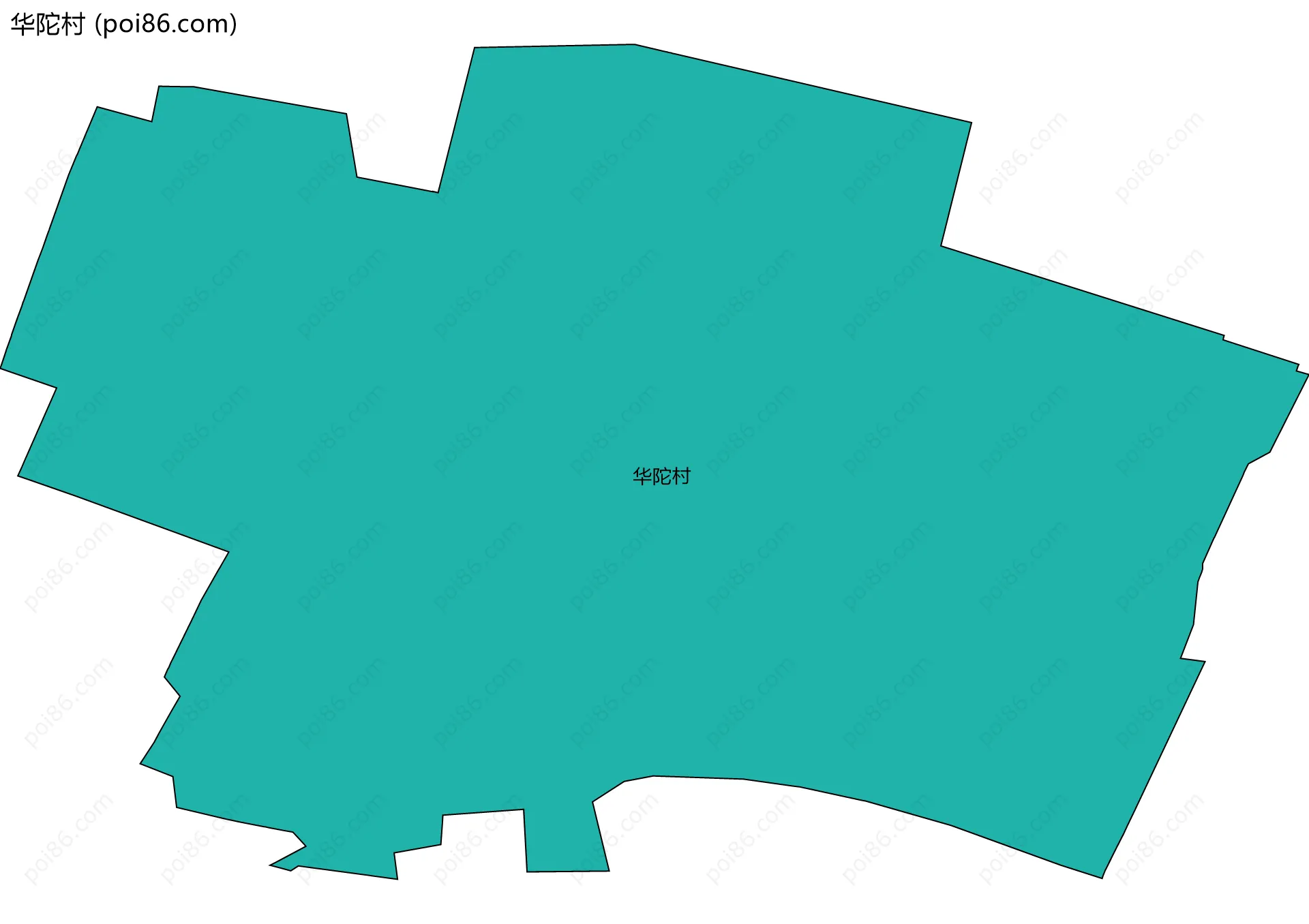 华陀村边界地图