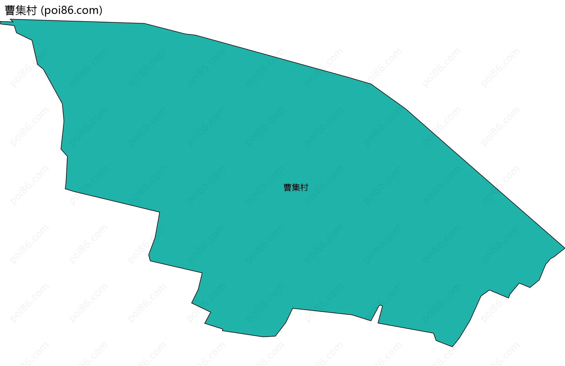 曹集村边界地图