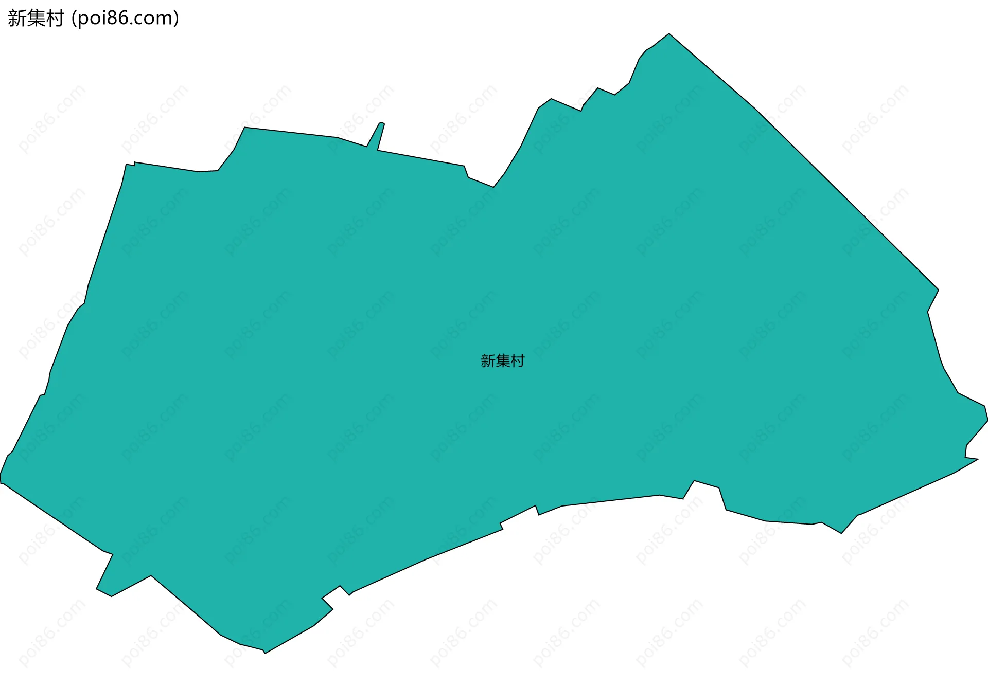新集村边界地图