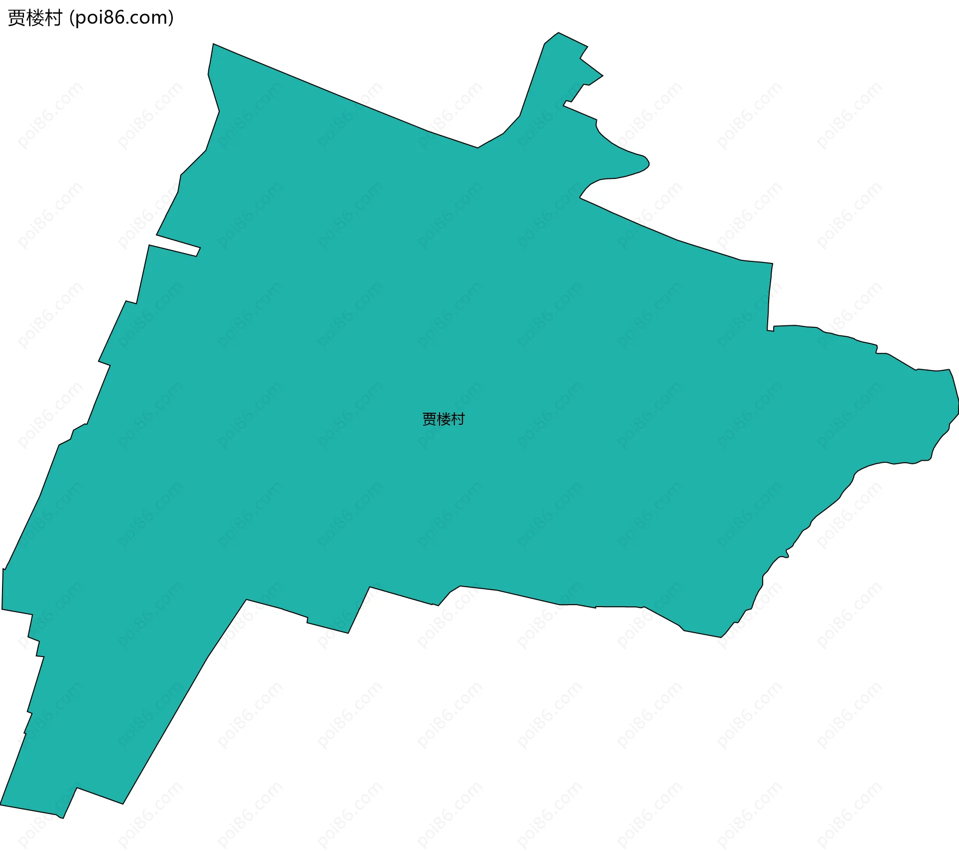 贾楼村边界地图