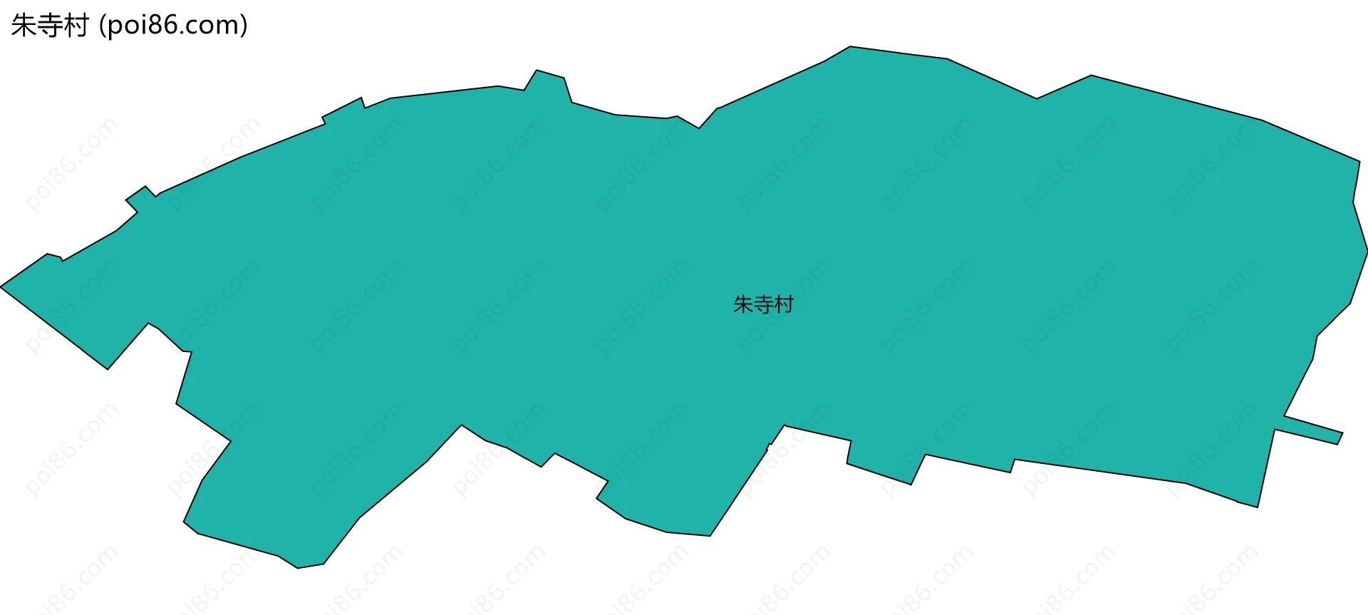 朱寺村边界地图