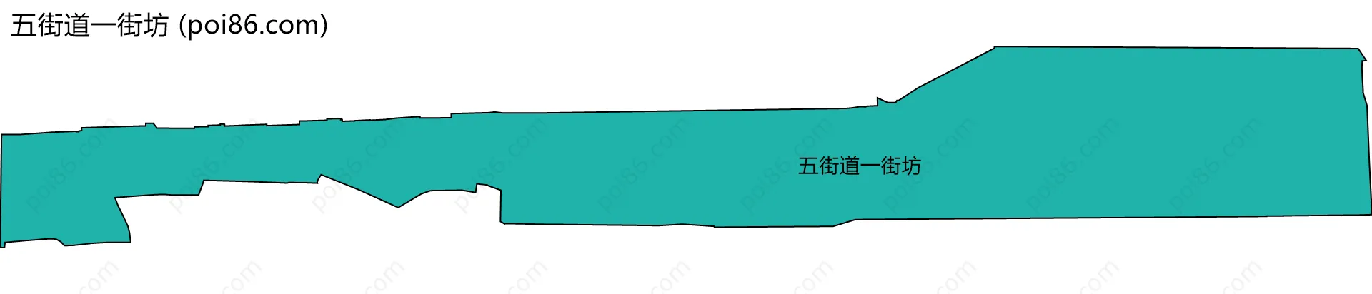 五街道一街坊边界地图