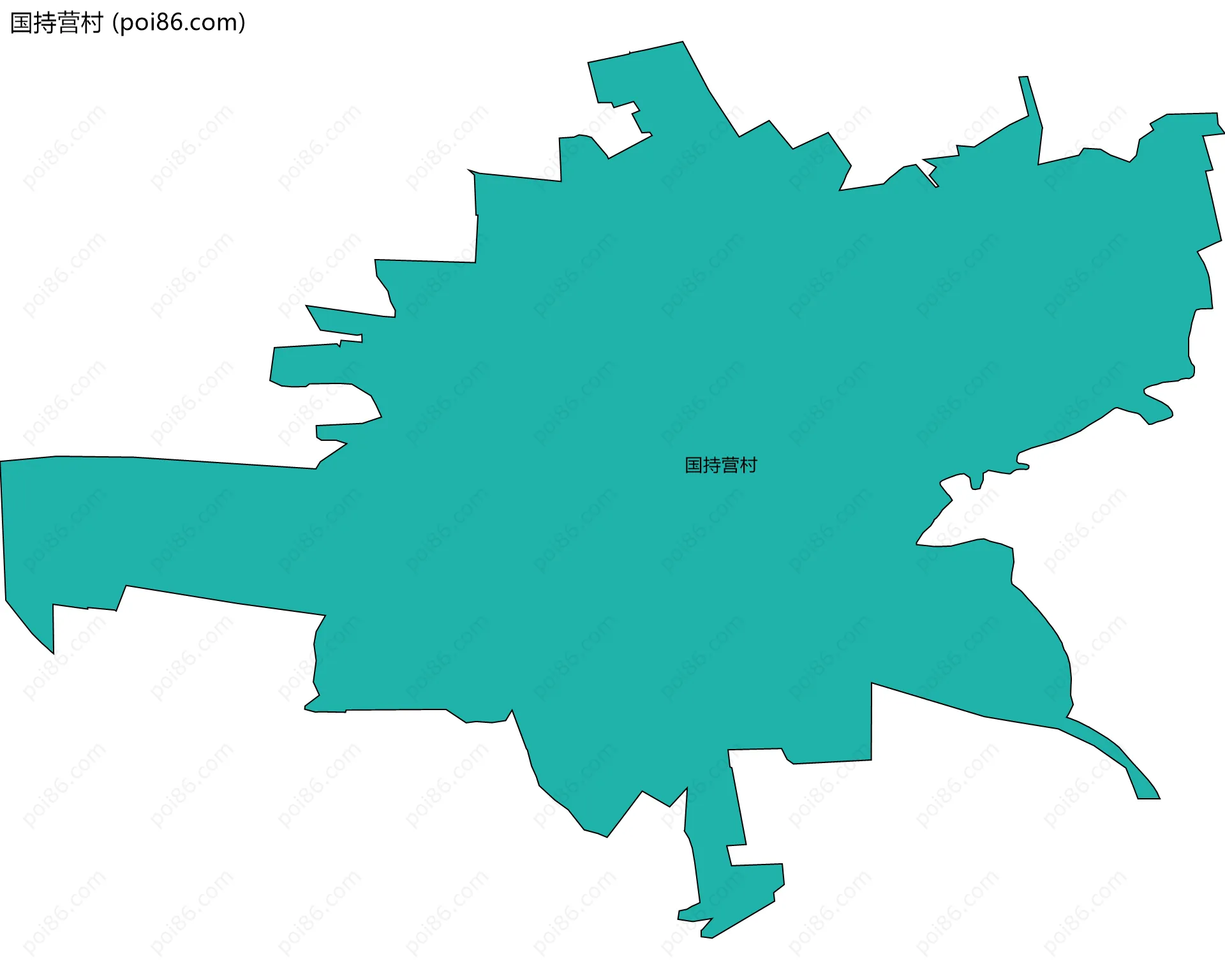 国持营村边界地图